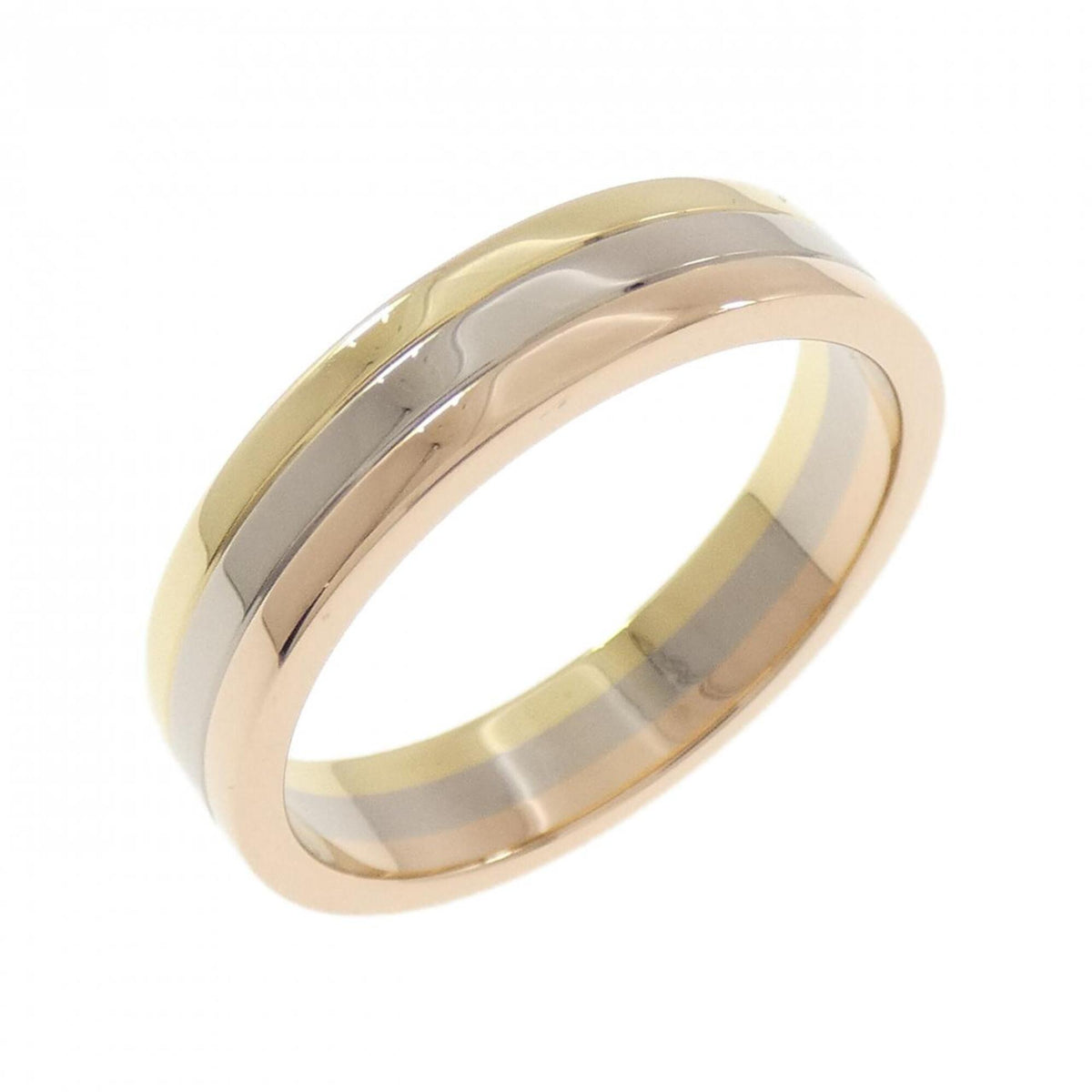 Cartier Pink Gold White Gold Yellow Gold Yellow Gold (18K) Pink Gold (18K) White Gold (18K) Band Ring (Pre-Owned)