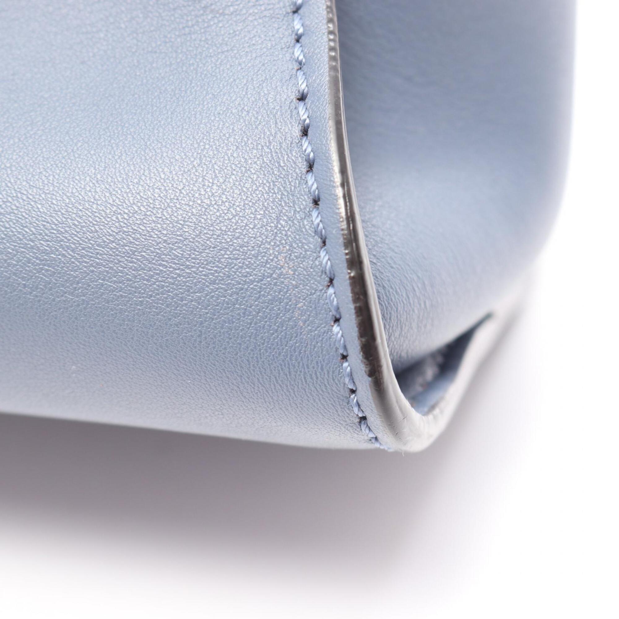Fendi Blue Leather Handbag (Pre-Owned)