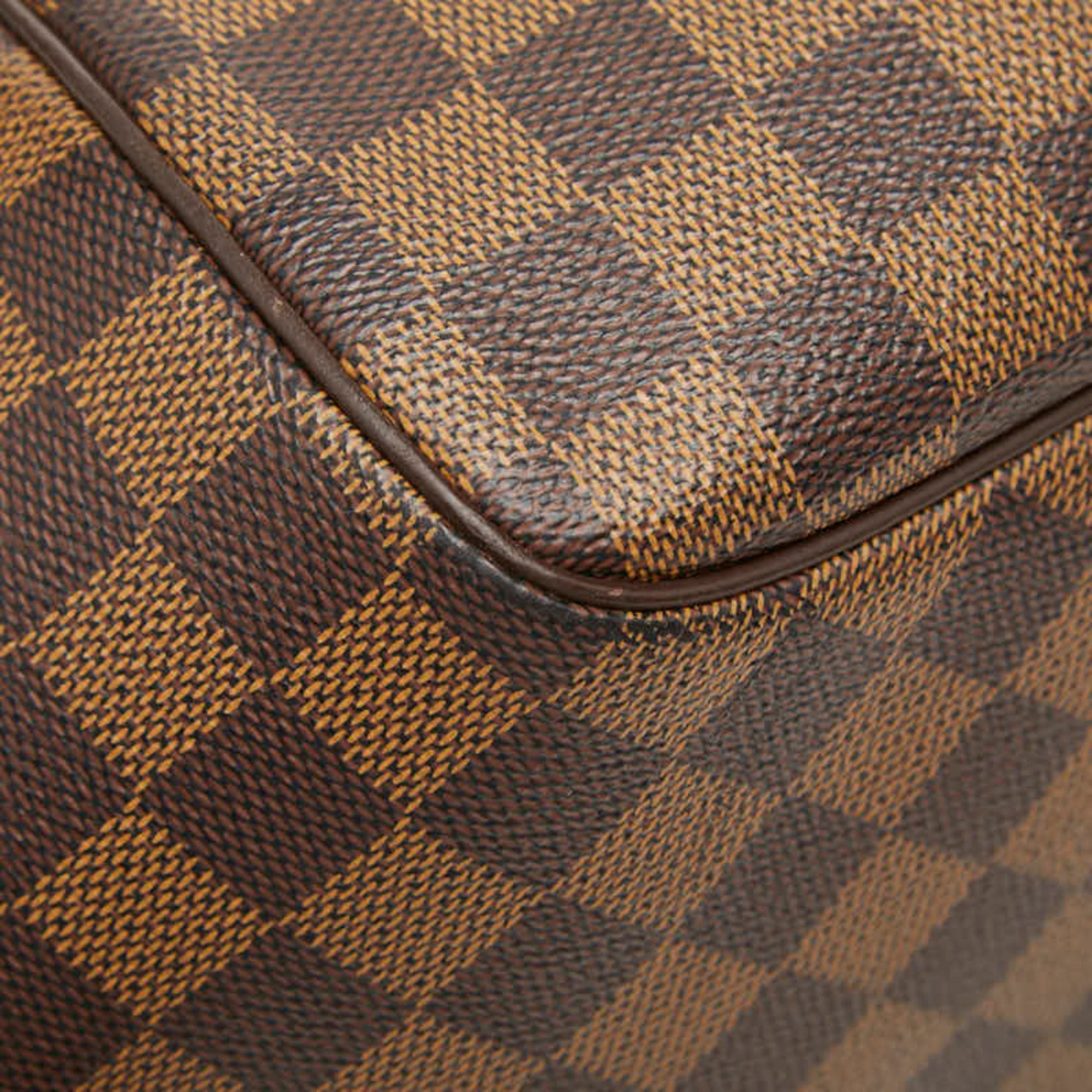 Louis Vuitton Damier Brown Ebene Pvc Leather Handbag Tote Bag (Pre-Owned)