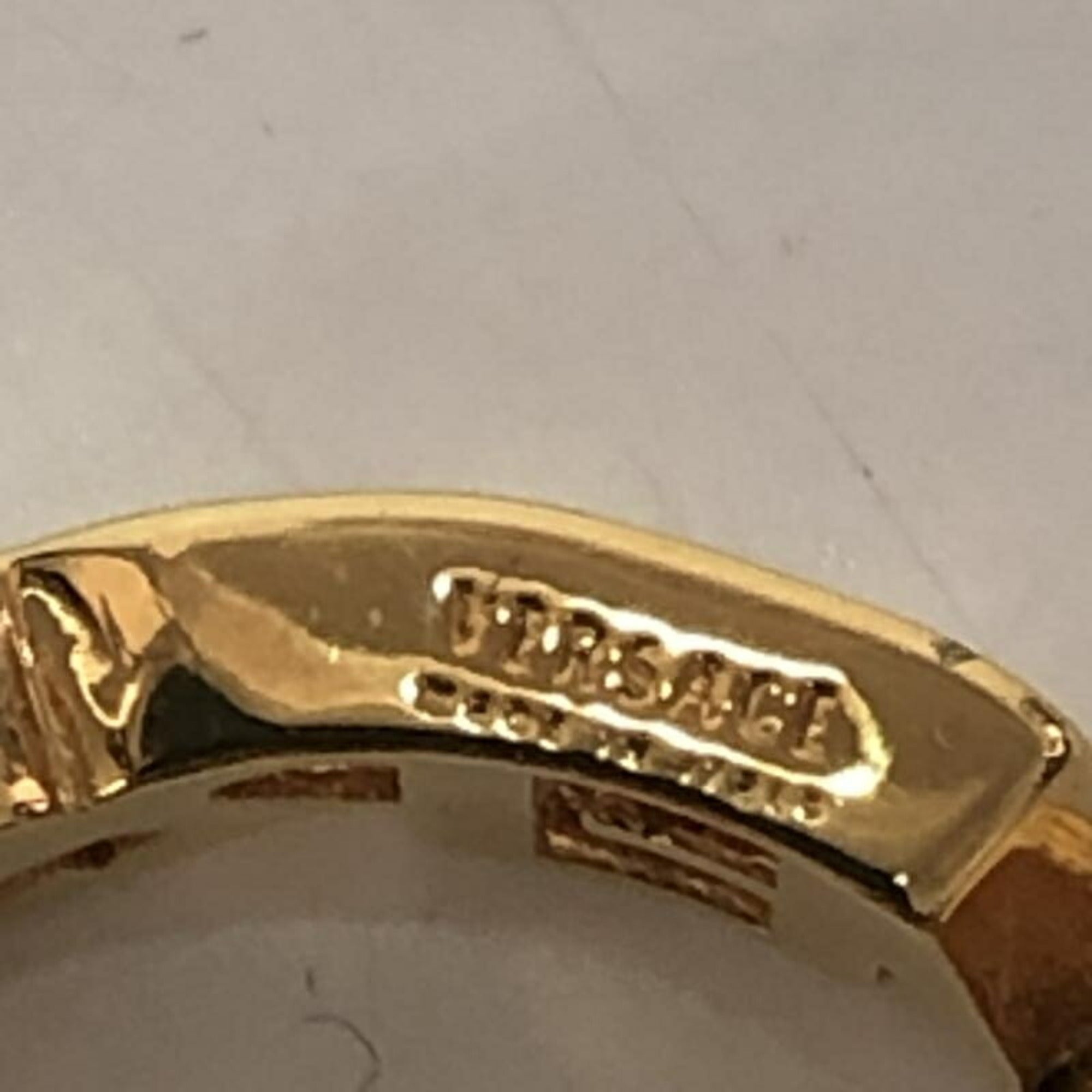 Versace Gold Band Ring (Pre-Owned)