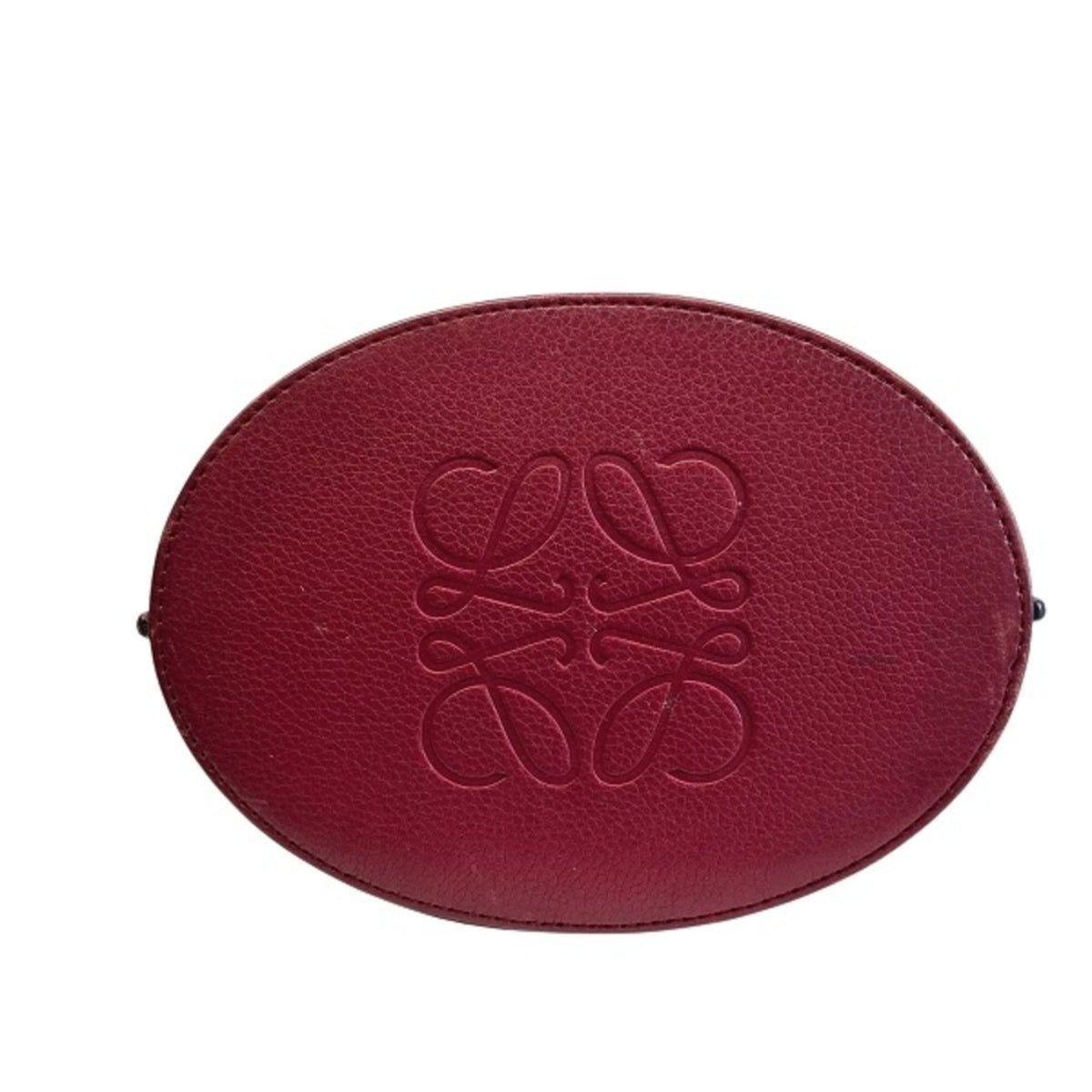Loewe Red Color Leather Shoulder Bag (Pre-Owned)