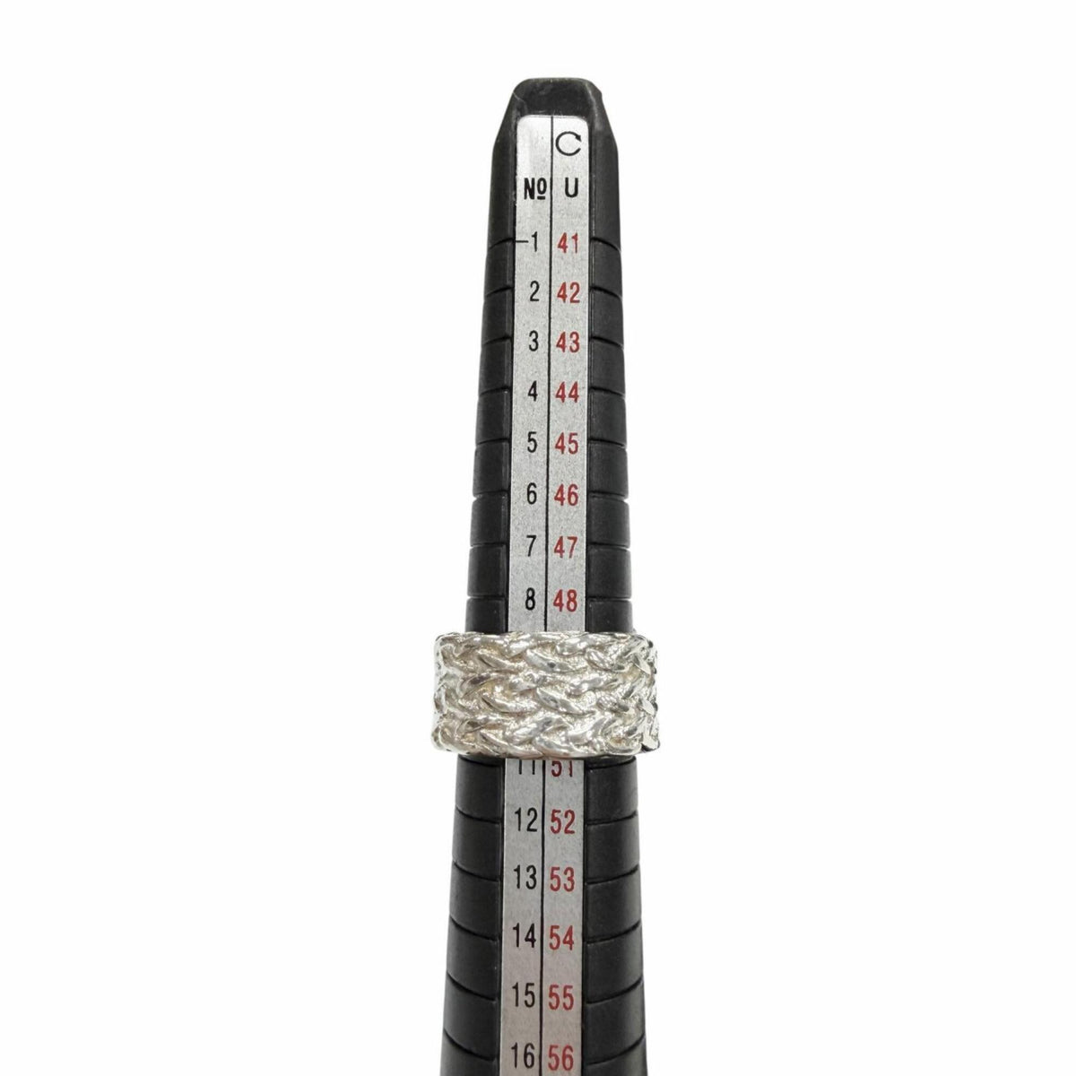 Hermes Silver Silver 925 Band Ring (Pre-Owned)