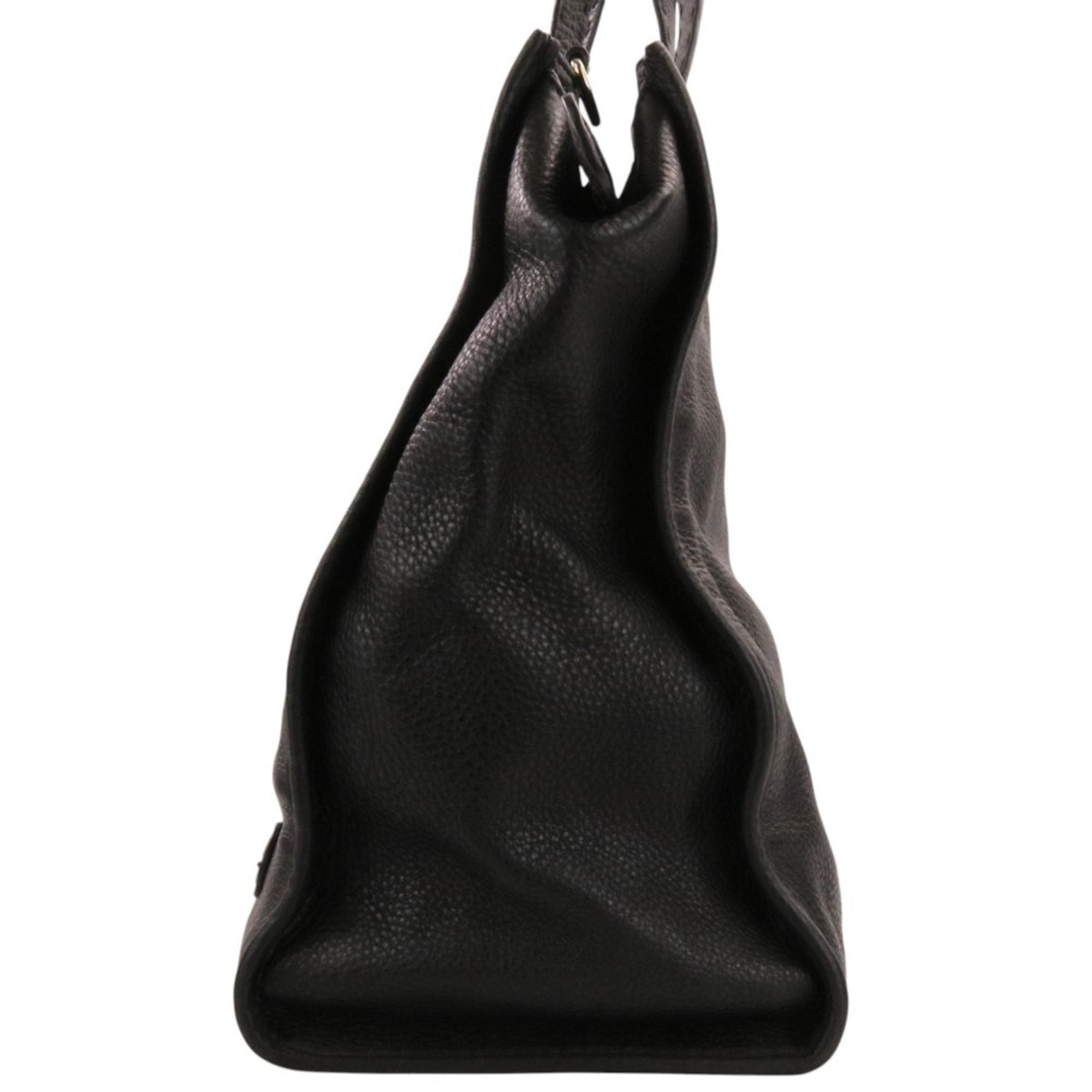 Fendi Selleria Black Leather Shoulder Bag Tote Bag (Pre-Owned)