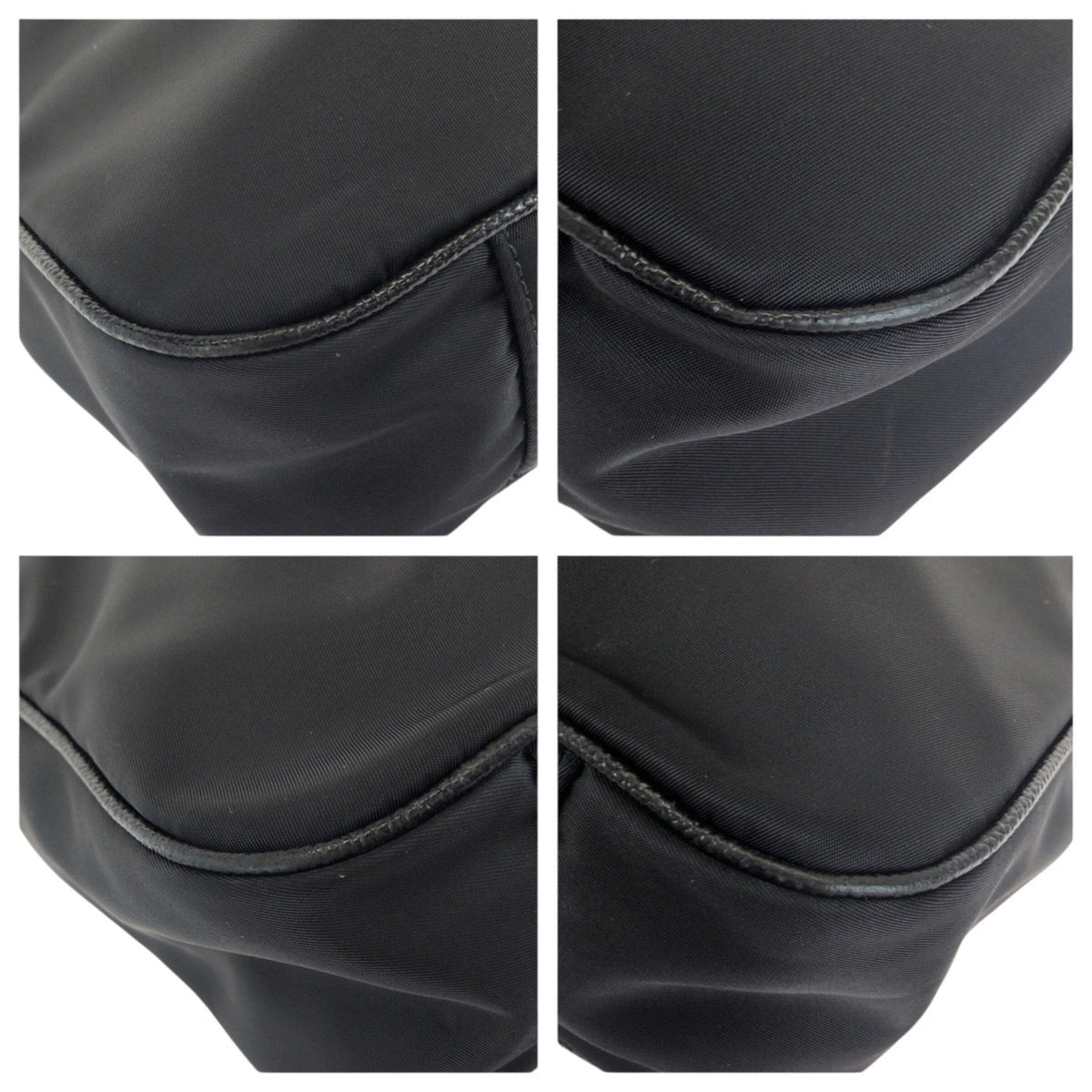 Dolce & Gabbana Black Nylon Leather Briefcase Shoulder Bag (Pre-Owned)
