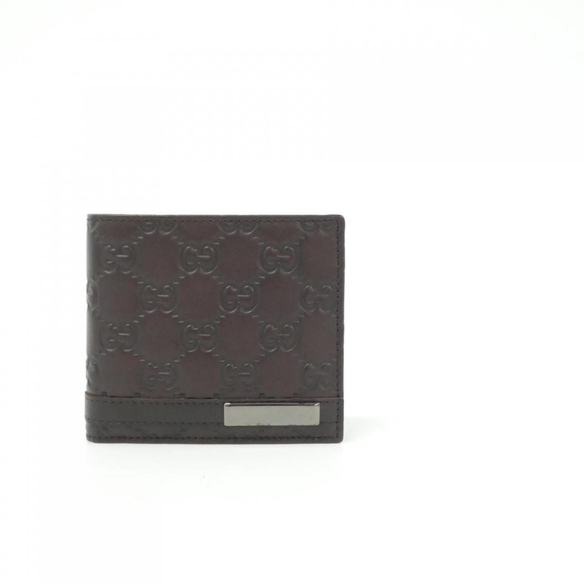 Gucci Chocolate Gg Leather Wallet (Bi-Fold) (Pre-Owned)