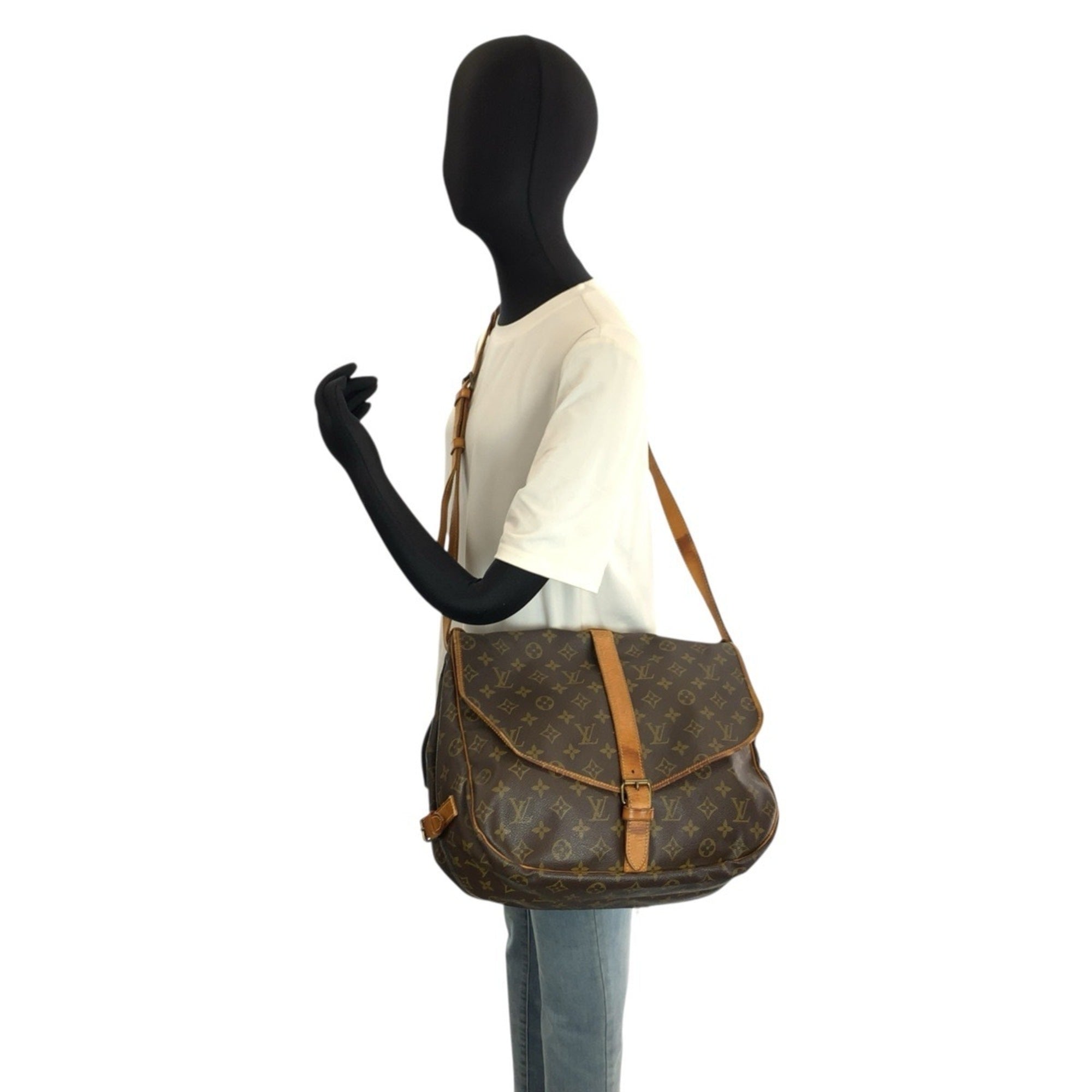 Louis Vuitton Brown Monogram Monogram Messenger Bag Shoulder Bag (Pre-Owned)