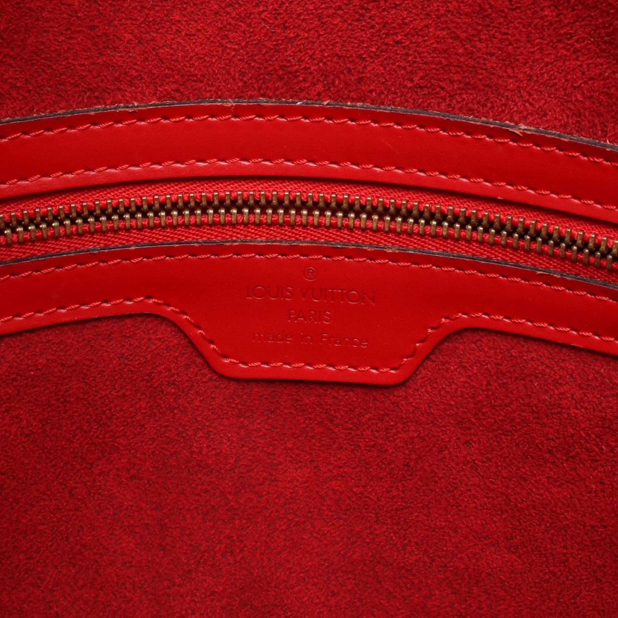 Louis Vuitton Castilian Red Red Color Leather Shoulder Bag (Pre-Owned)
