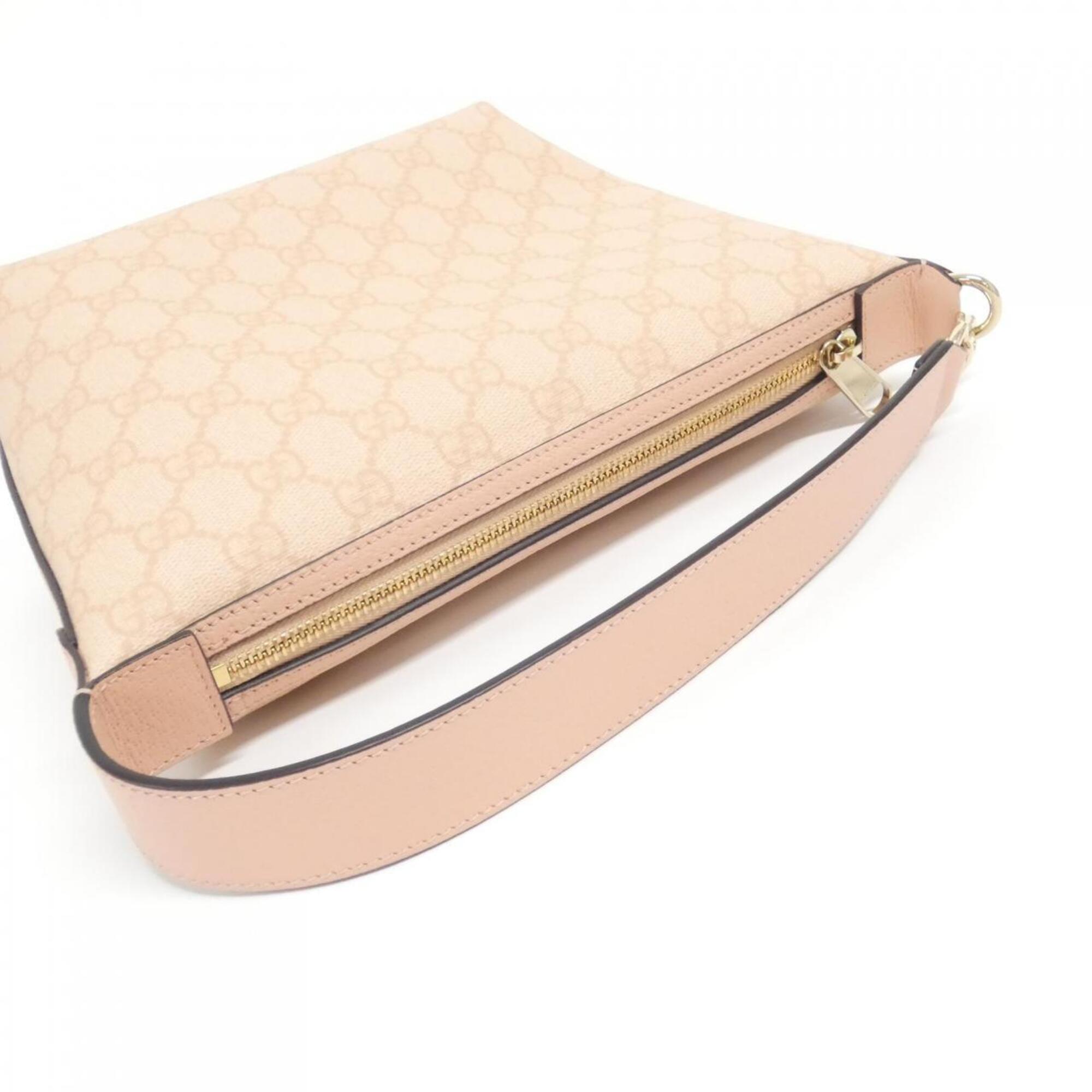 Gucci Dusty Pink Gg Supreme Shoulder Bag (Pre-Owned)