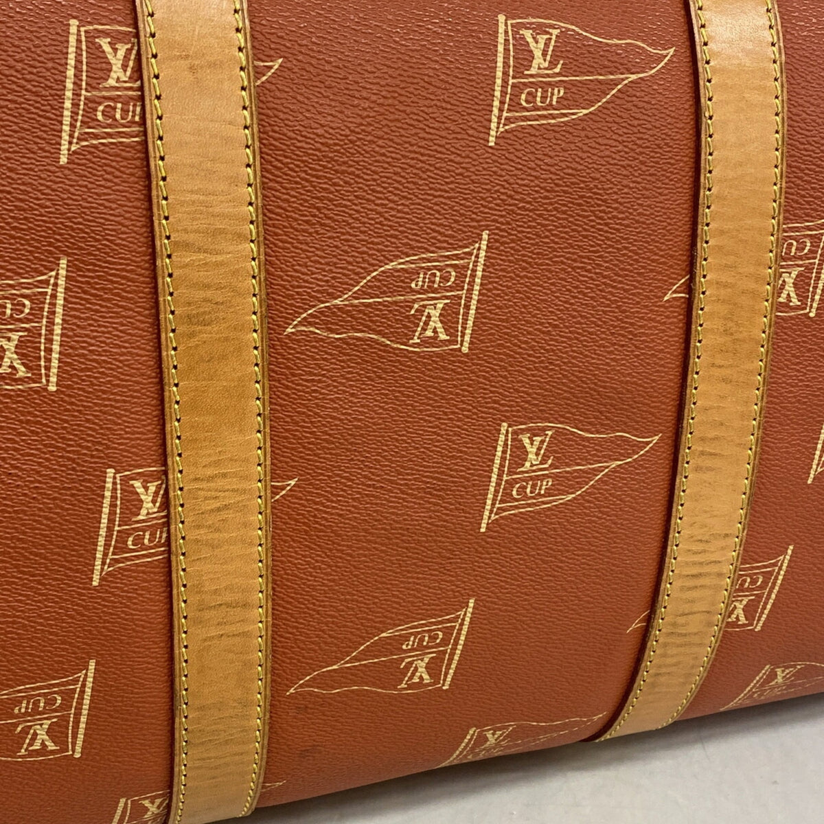 Louis Vuitton Red Color Boston Bag (Pre-Owned)