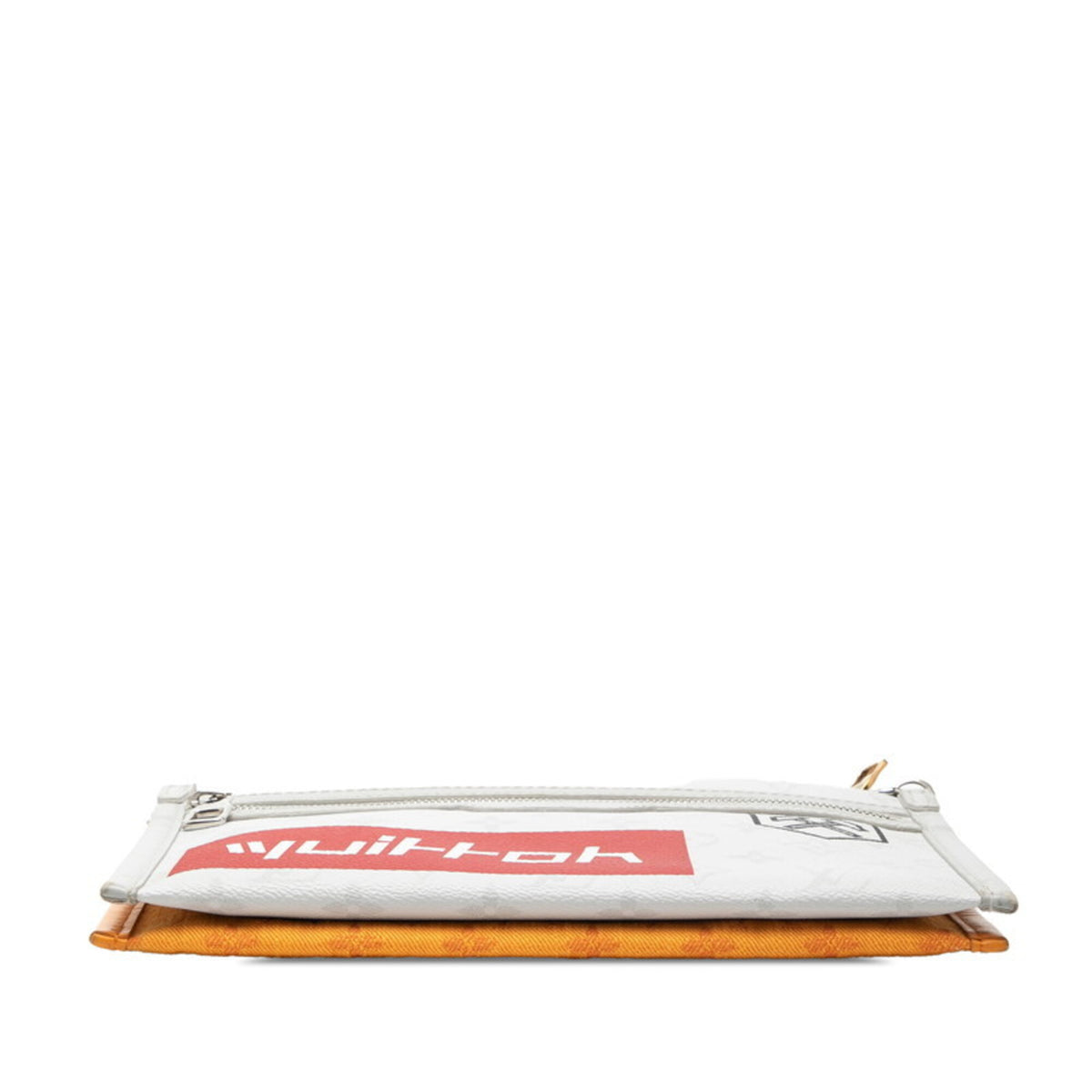 Louis Vuitton Monogram Light Gray Orange Pvc Canvas Shoulder Bag (Pre-Owned)