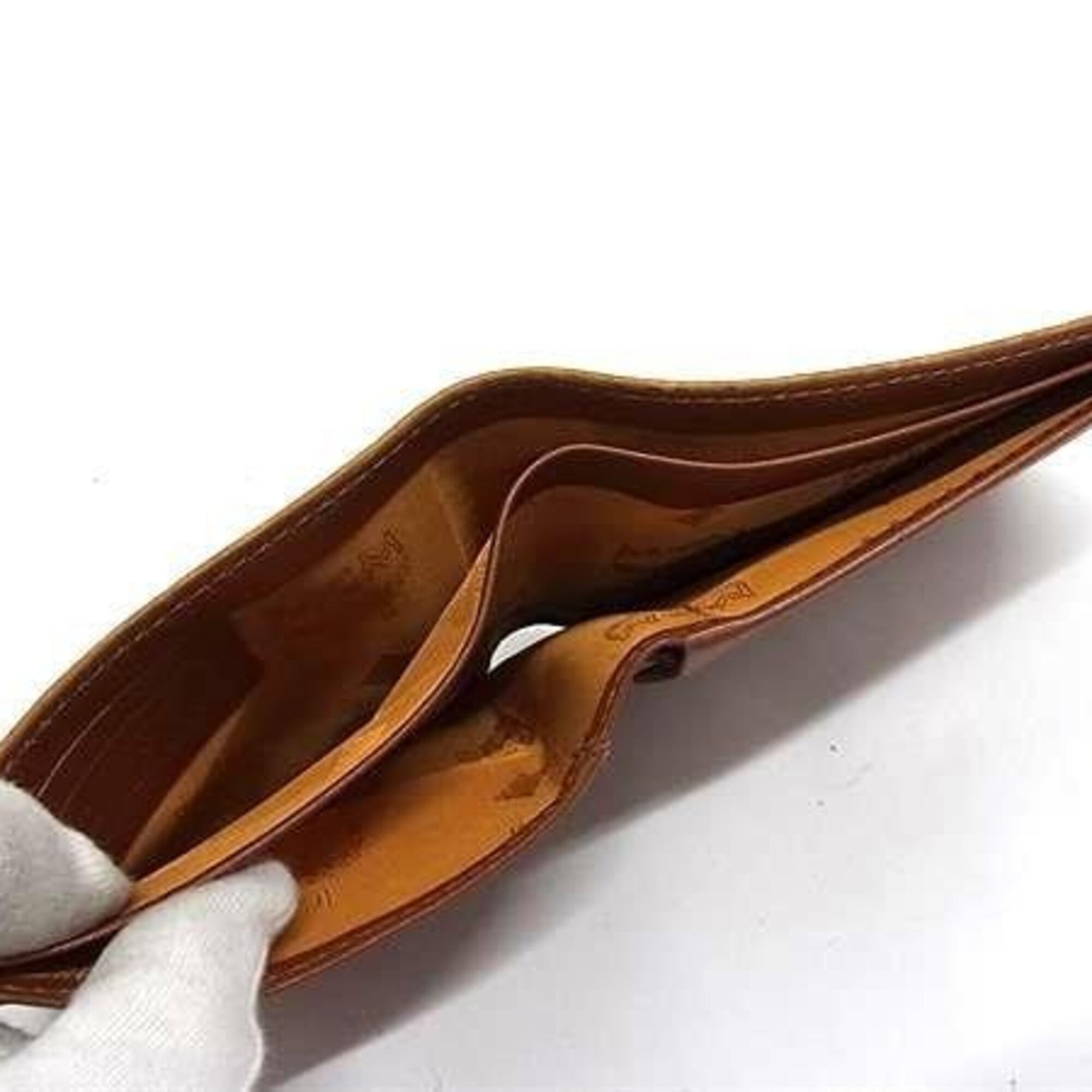 Mcm Brown Leather Wallet (Bi-Fold) (Pre-Owned)