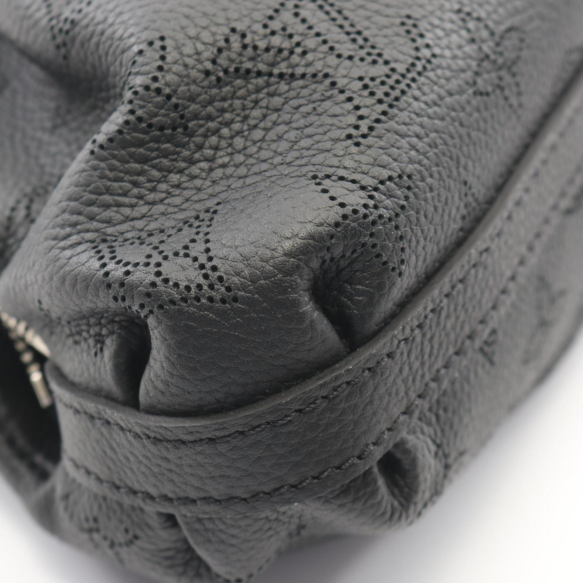 Louis Vuitton Black Noir Mahina Leather Handbag Shoulder Bag (Pre-Owned)
