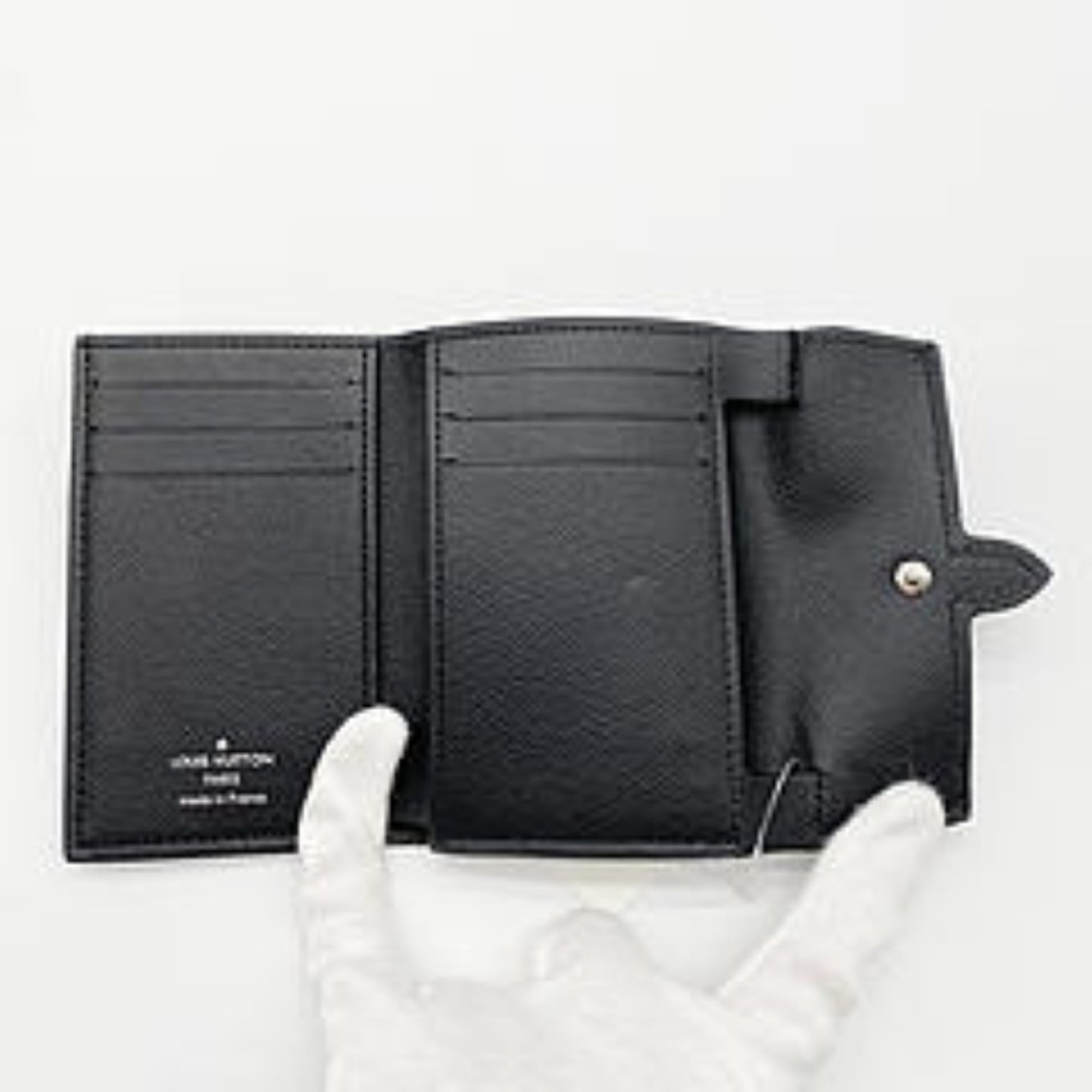 Louis Vuitton Monogram Black Wallet (Tri-Fold) (Pre-Owned)