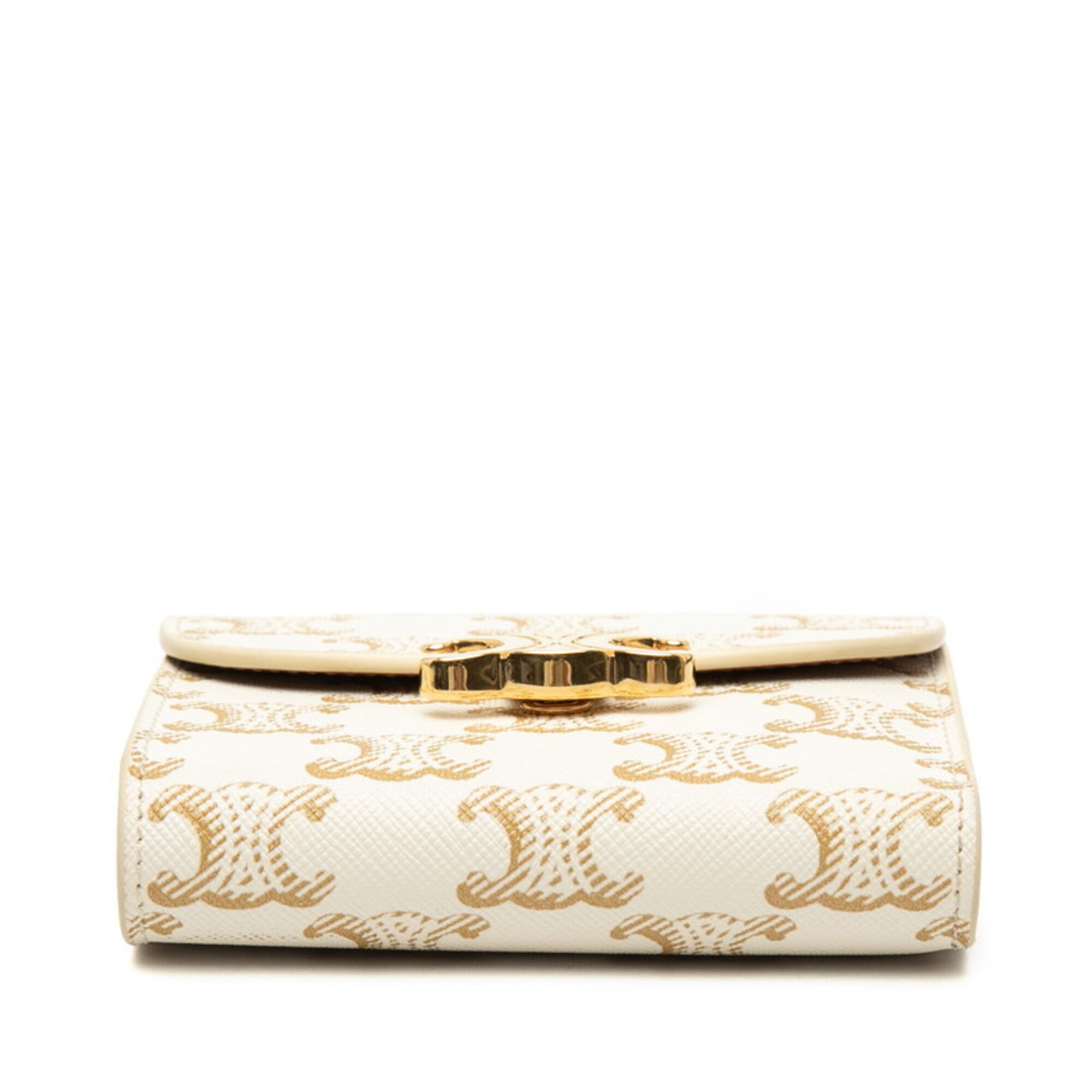 Celine Ivory Pvc Leather Wallet (Tri-Fold) (Pre-Owned)