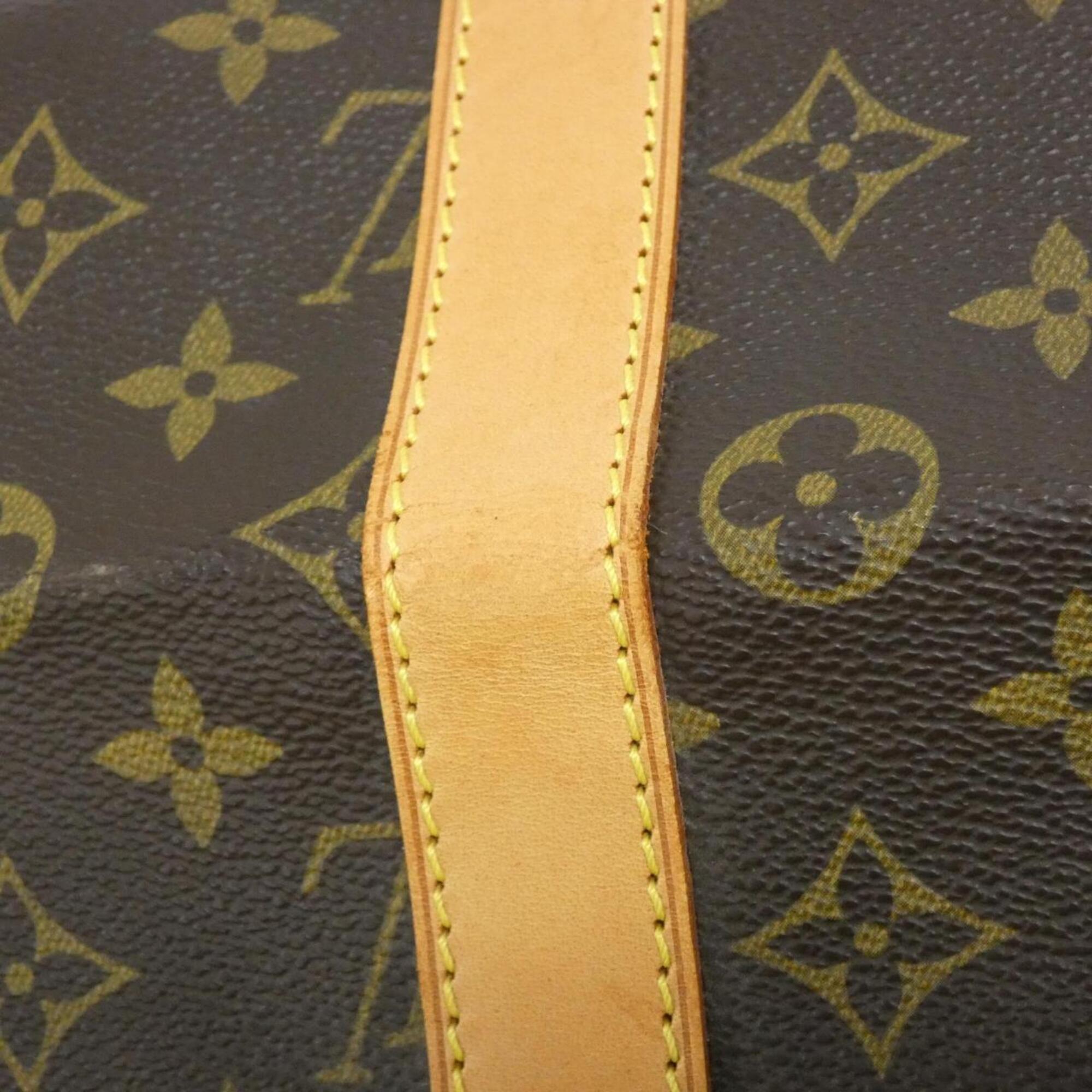 Louis Vuitton Brown Coated Canvas Boston Bag (Pre-Owned)