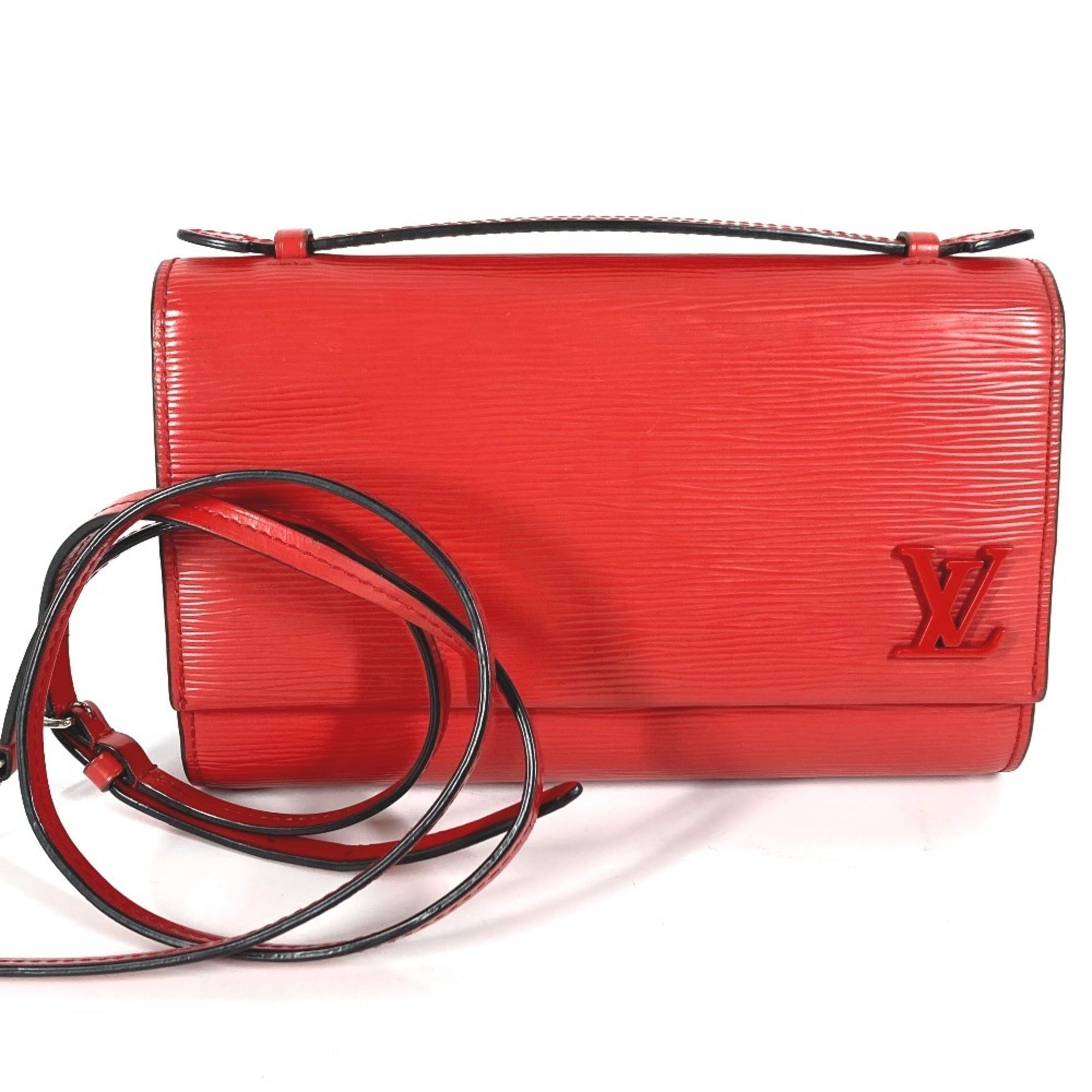 Louis Vuitton Epi Coquelicots Red Color Epi Leather Clutch Bag Handbag Shoulder Bag (Pre-Owned)