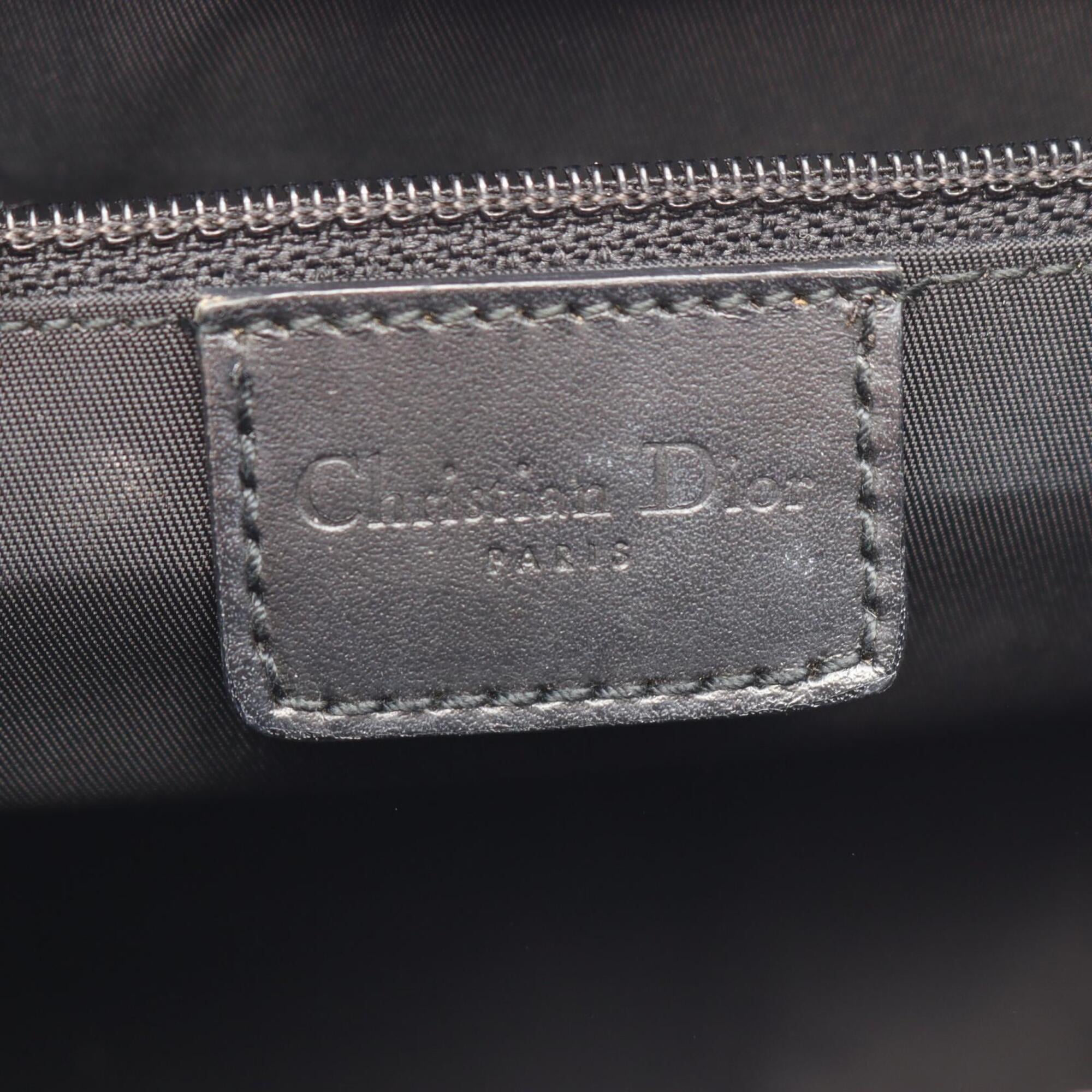 Christian Dior Black Canvas Leather Handbag (Pre-Owned)