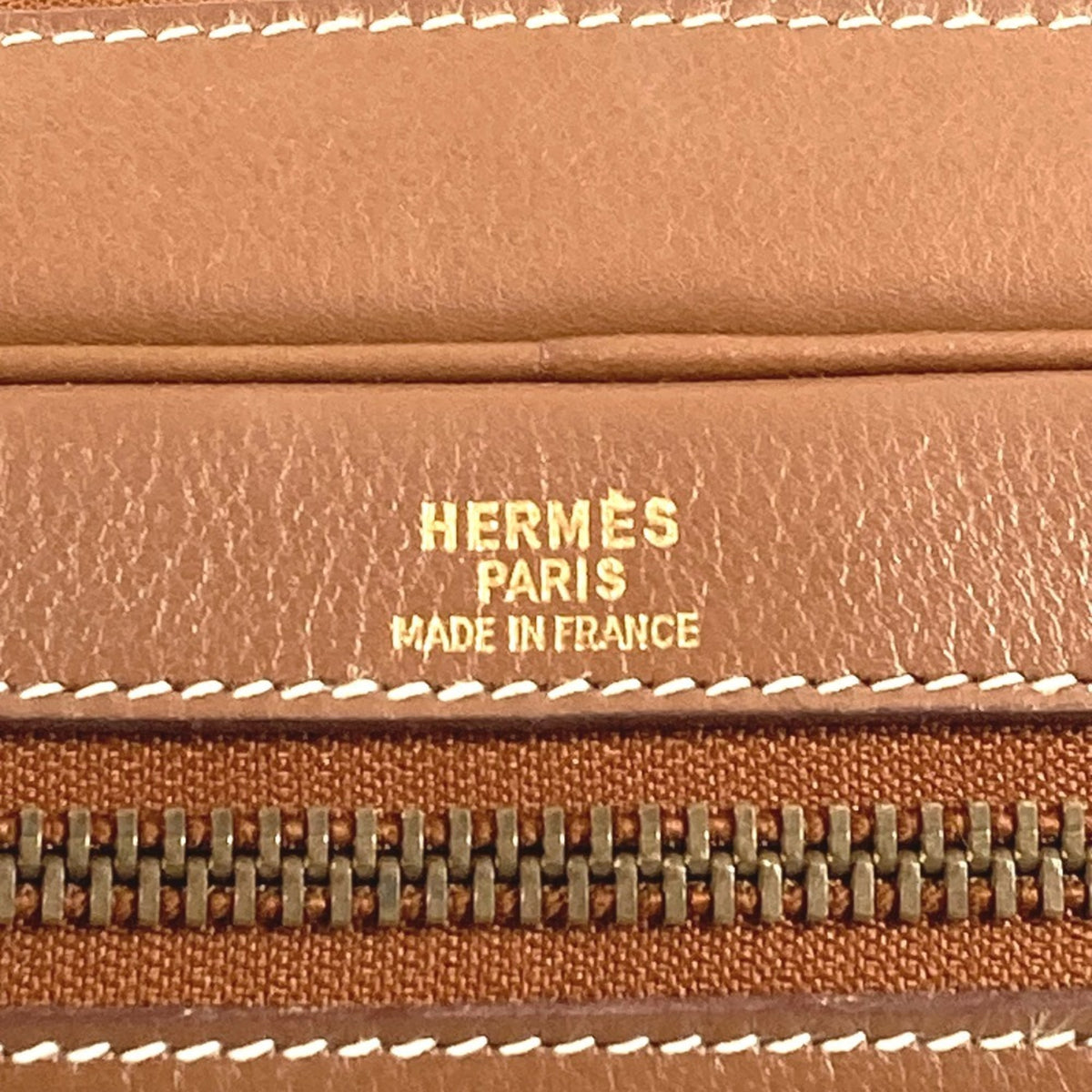 Hermes Brown Leather Handbag Shoulder Bag (Pre-Owned)
