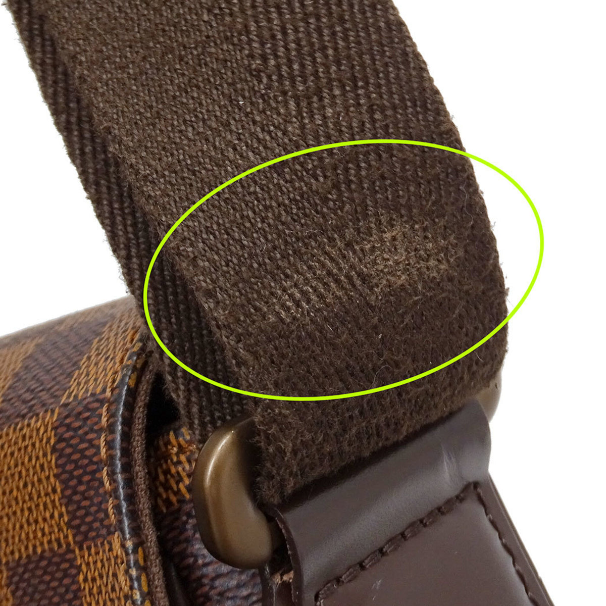 Louis Vuitton Damier Brown Damier Canvas Shoulder Bag (Pre-Owned)