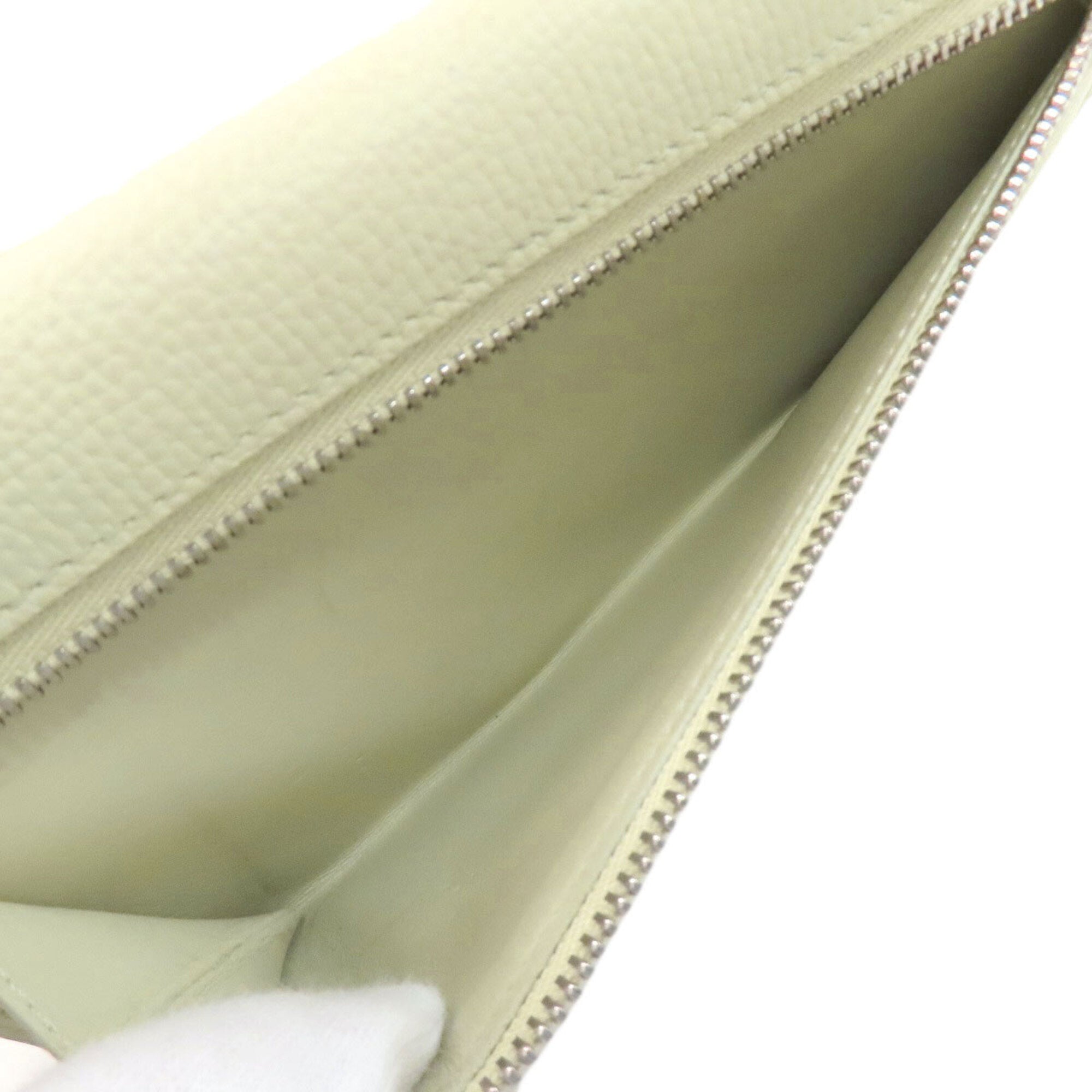 Loewe Light Green Leather Long Wallet (Bi-Fold) (Pre-Owned)