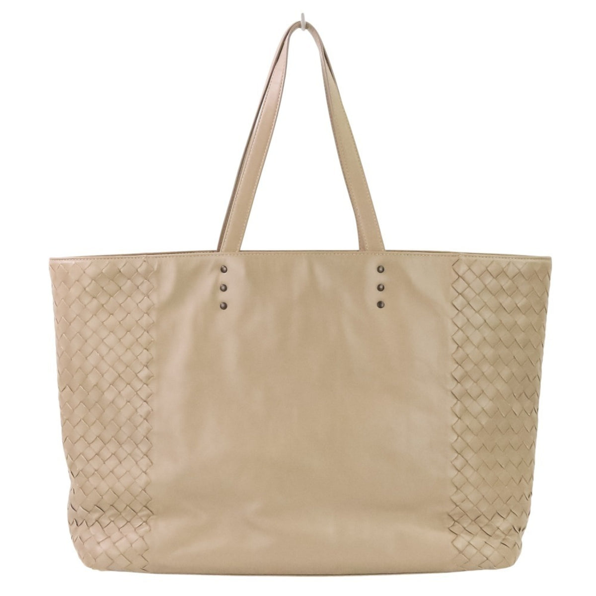 Bottega Veneta Grayish Leather Tote Bag (Pre-Owned)