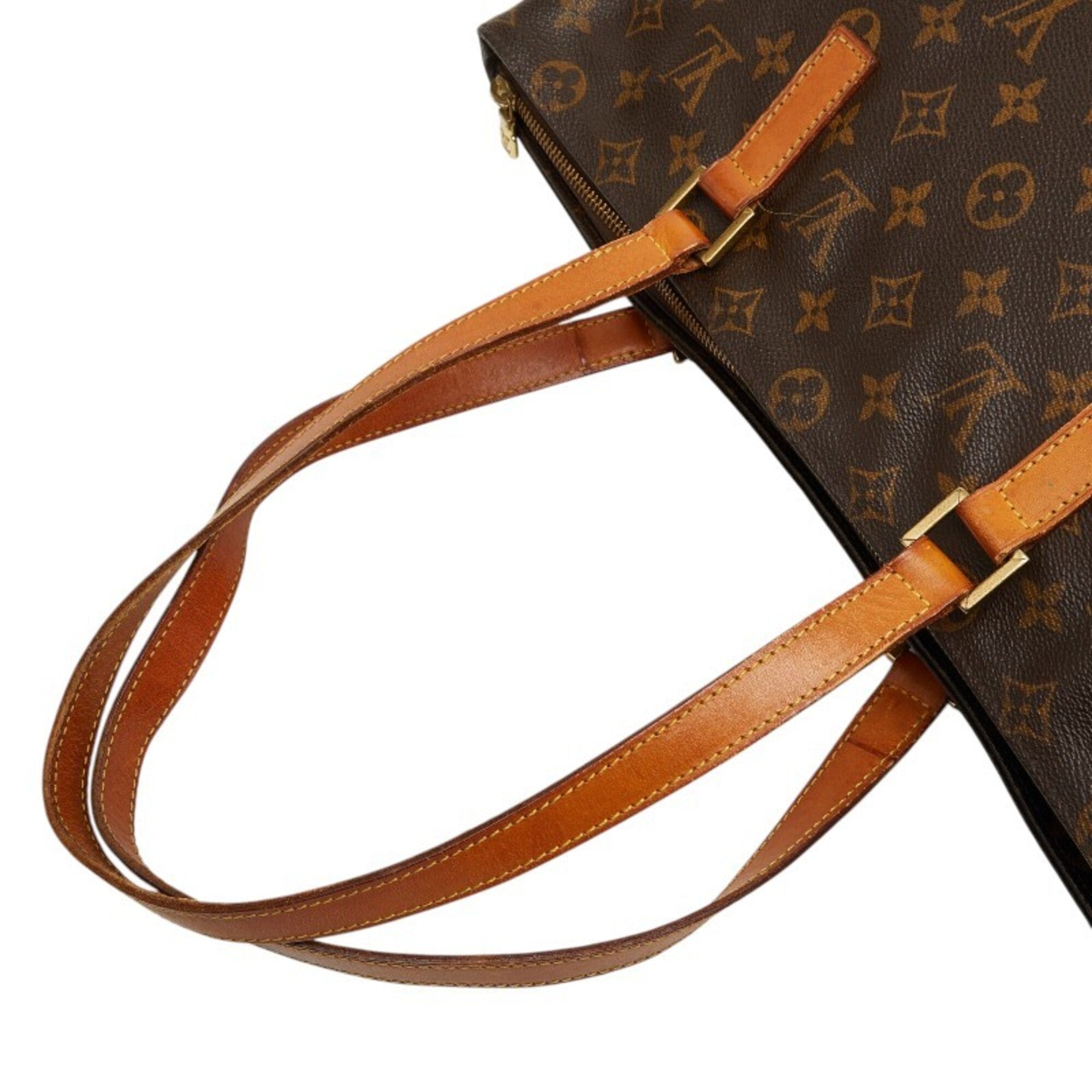 Louis Vuitton Brown Pvc Leather Shoulder Bag Tote Bag (Pre-Owned)