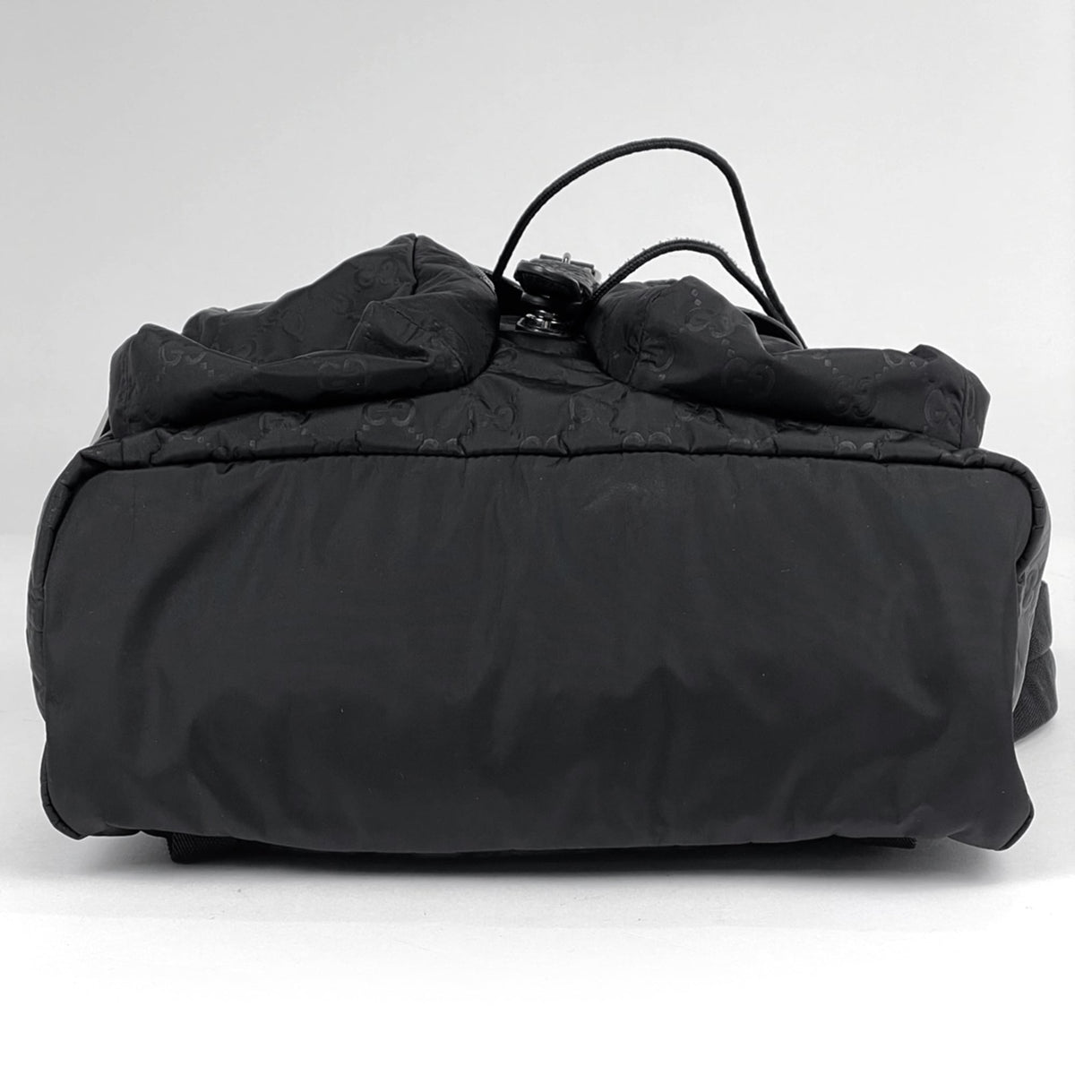 Gucci Black Nylon Leather Backpack (Pre-Owned)