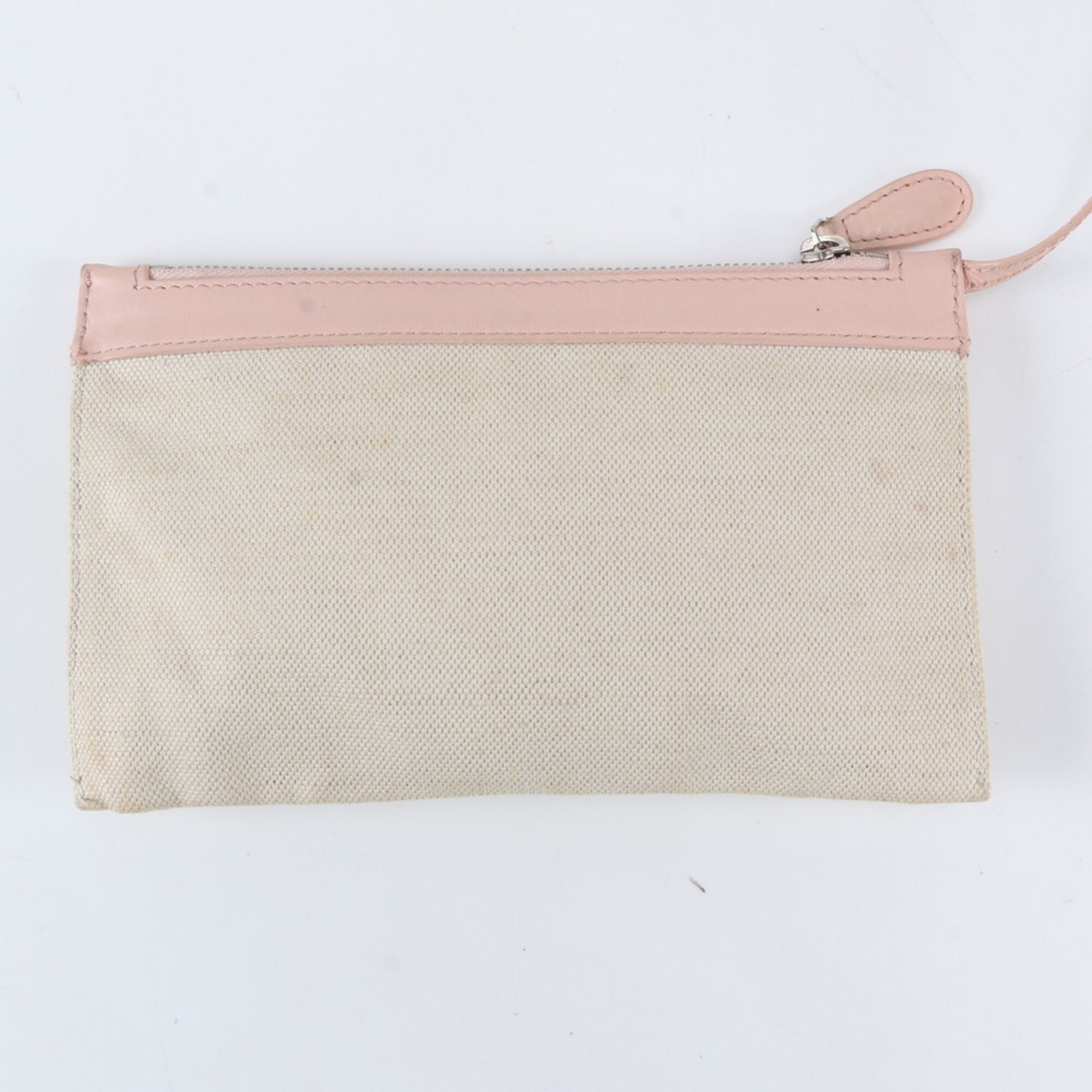 Balenciaga Pink White Leather Canvas Handbag Shoulder Bag Tote Bag (Pre-Owned)