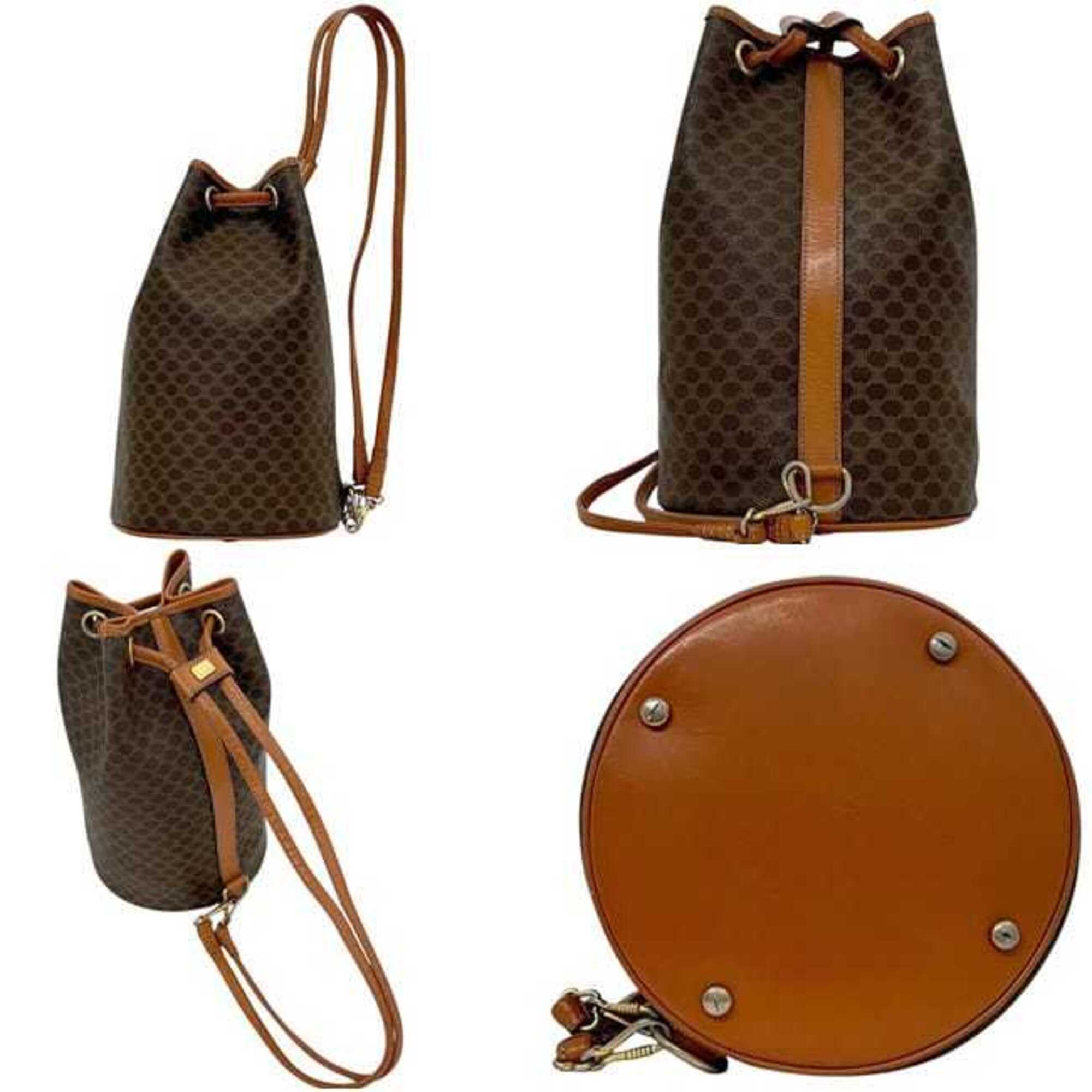 Celine Brown Pvc Leather Pouch Shoulder Bag (Pre-Owned)
