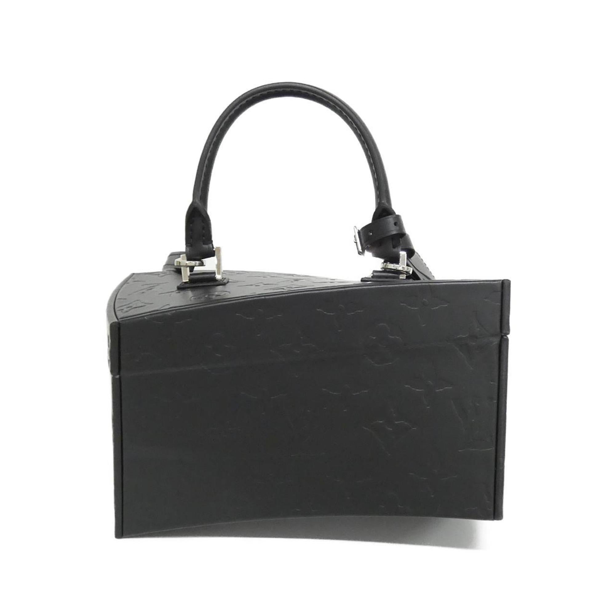 Louis Vuitton Black Leather Handbag (Pre-Owned)