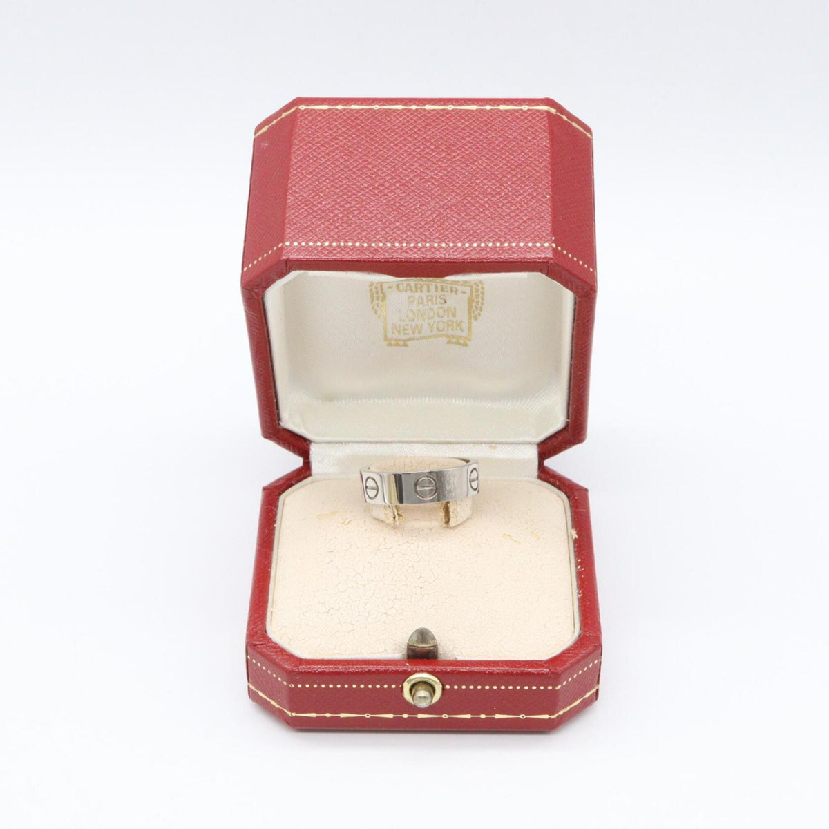 Cartier White Gold White Gold (18K) Band Ring (Pre-Owned)