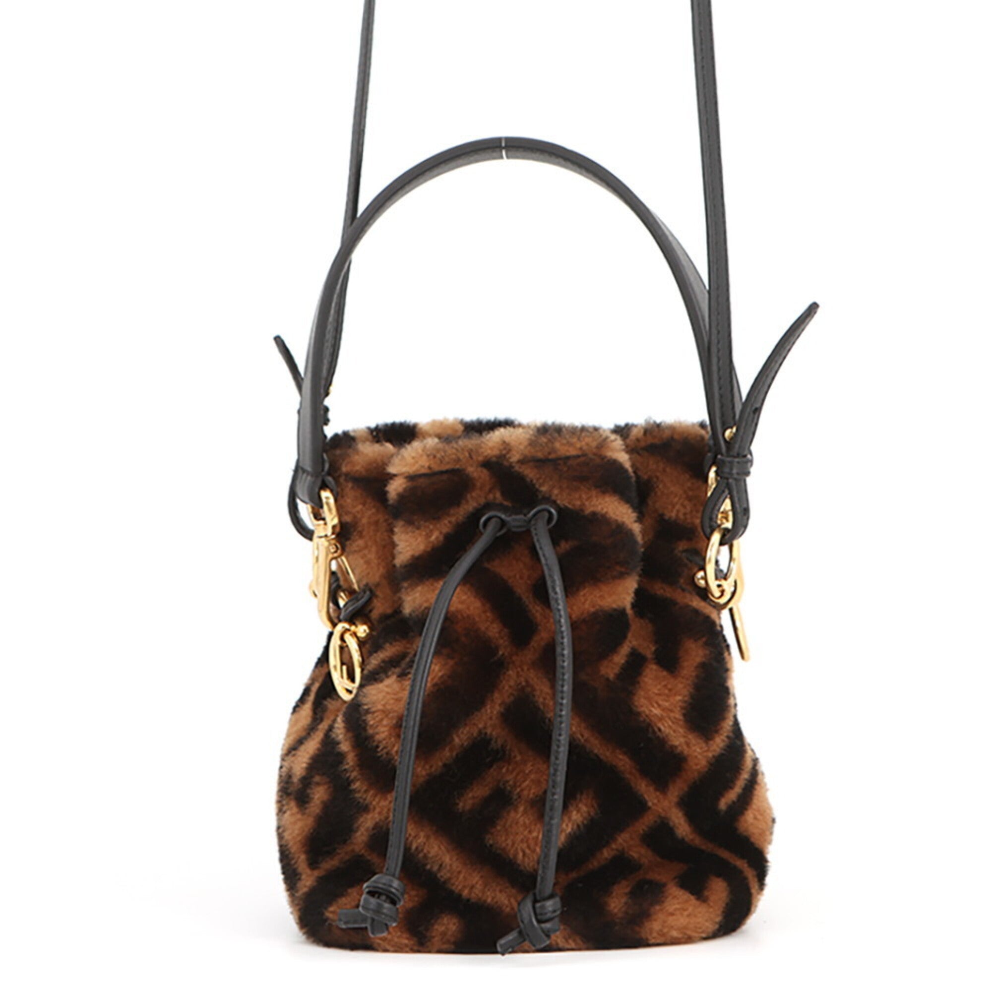 Fendi Brown Dark Brown Leather Handbag Shoulder Bag (Pre-Owned)