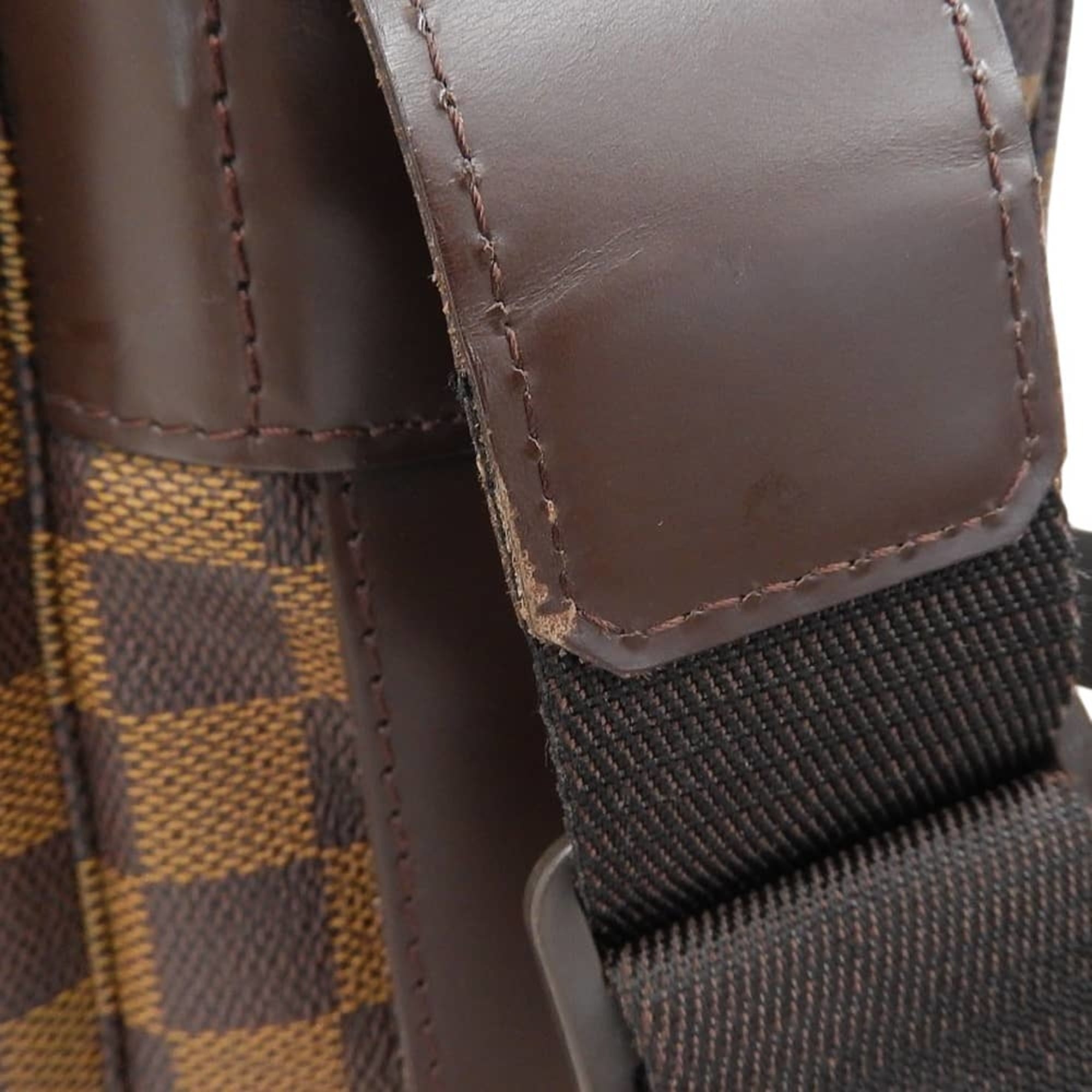 Louis Vuitton Damier Canvas Ebene Pvc Shoulder Bag (Pre-Owned)