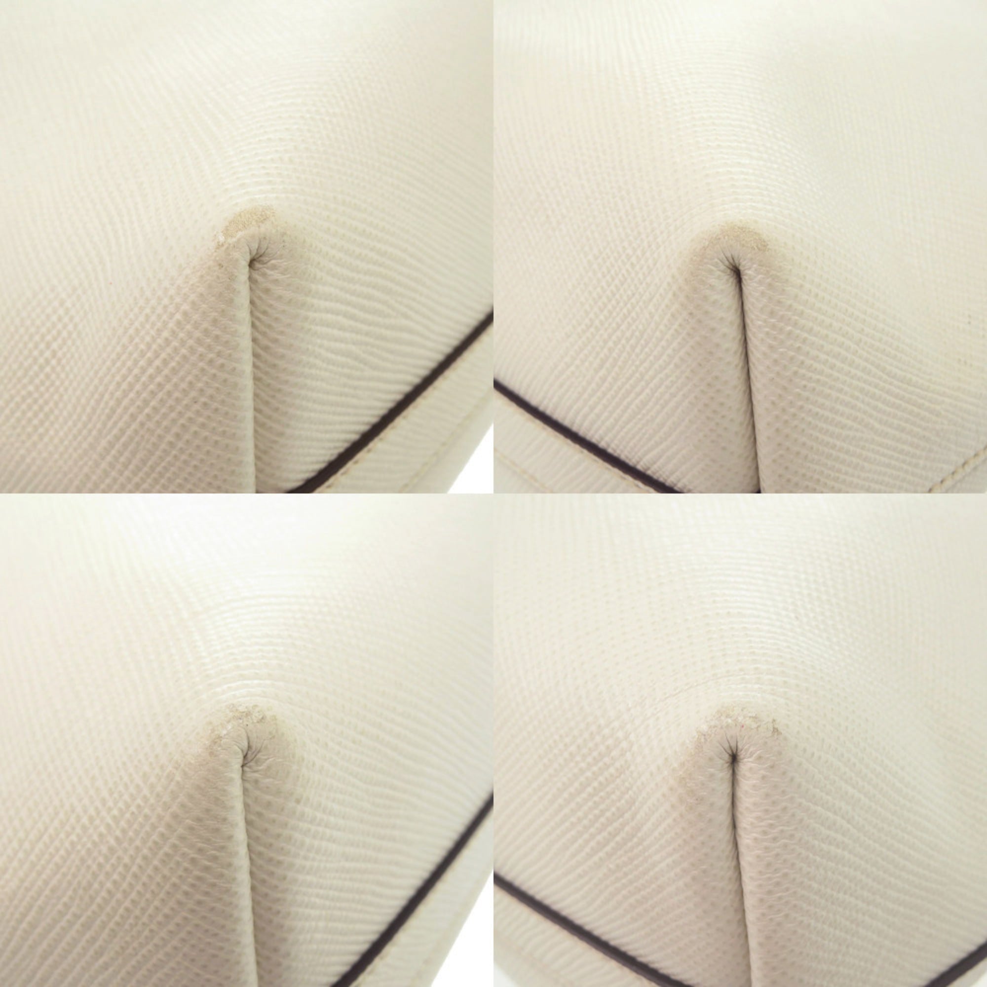 Prada White Saffiano Shoulder Bag Tote Bag (Pre-Owned)