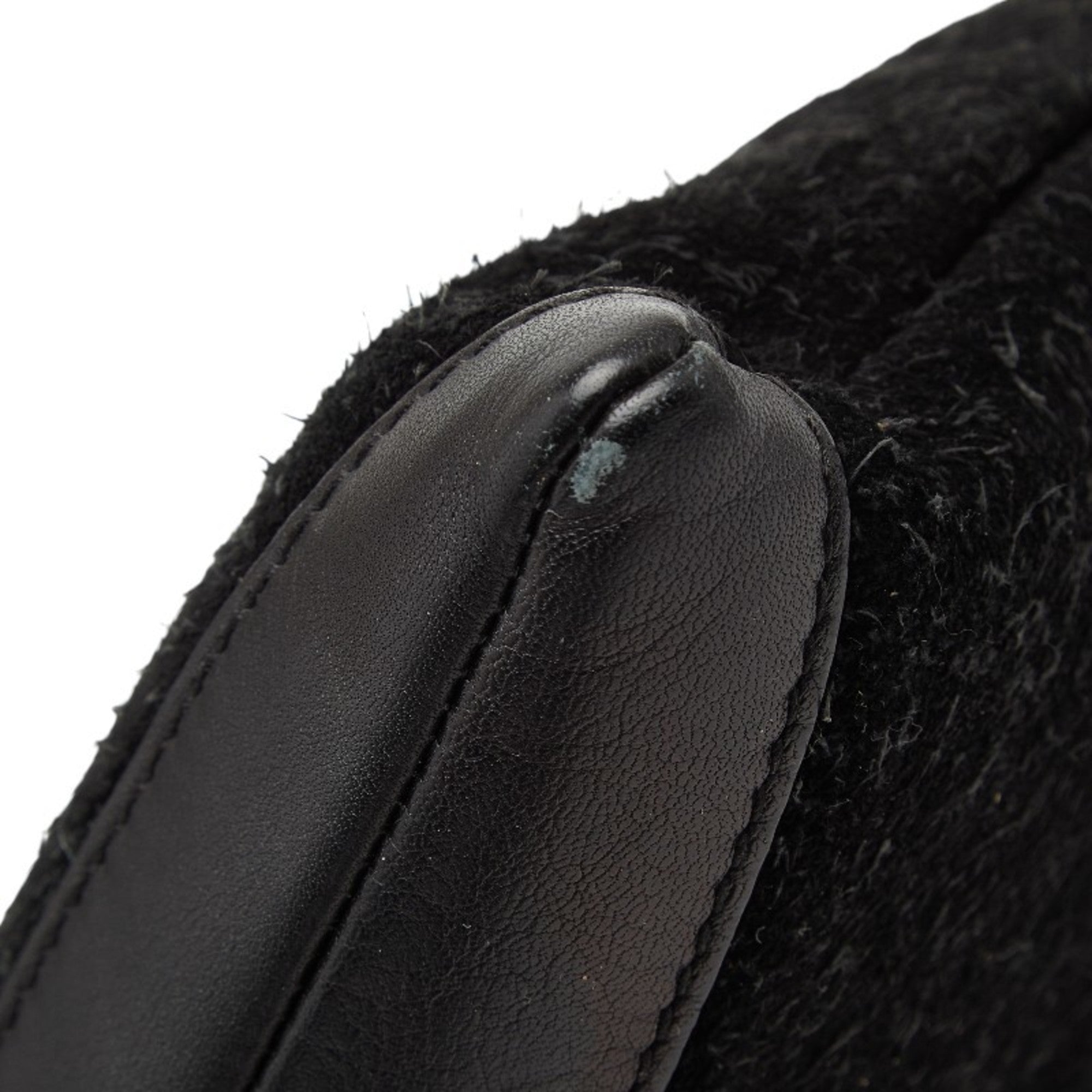 Balenciaga Black Suede Leather Clutch Bag (Pre-Owned)