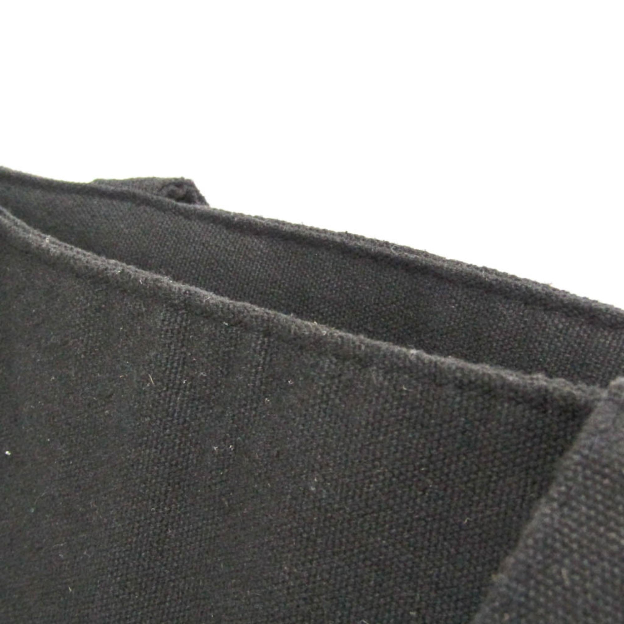 Yves Saint Laurent Black Canvas Handbag Tote Bag (Pre-Owned)