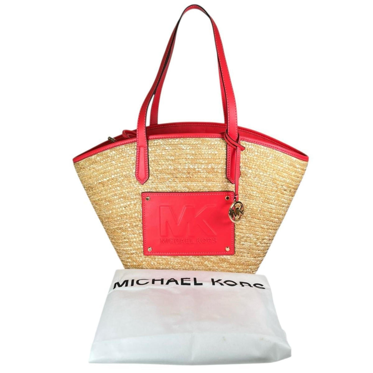 Michael Kors Pink Canvas Leather Handbag (Pre-Owned)