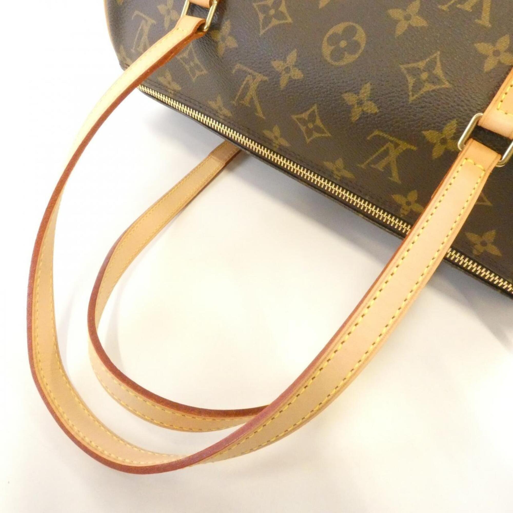 Louis Vuitton Monogram Marron Coated Canvas Handbag (Pre-Owned)