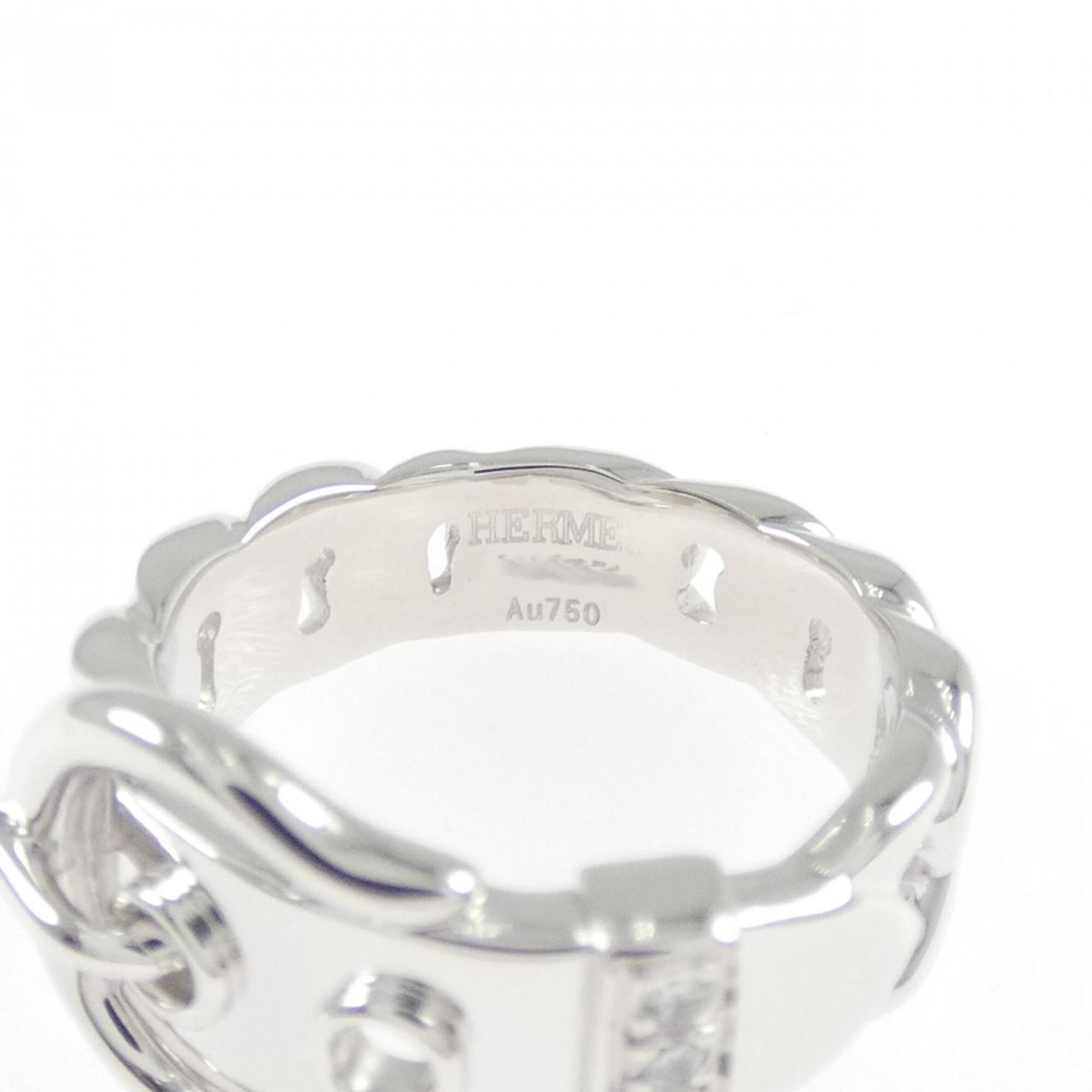 Hermes White Gold (18K) Band Ring (Pre-Owned)
