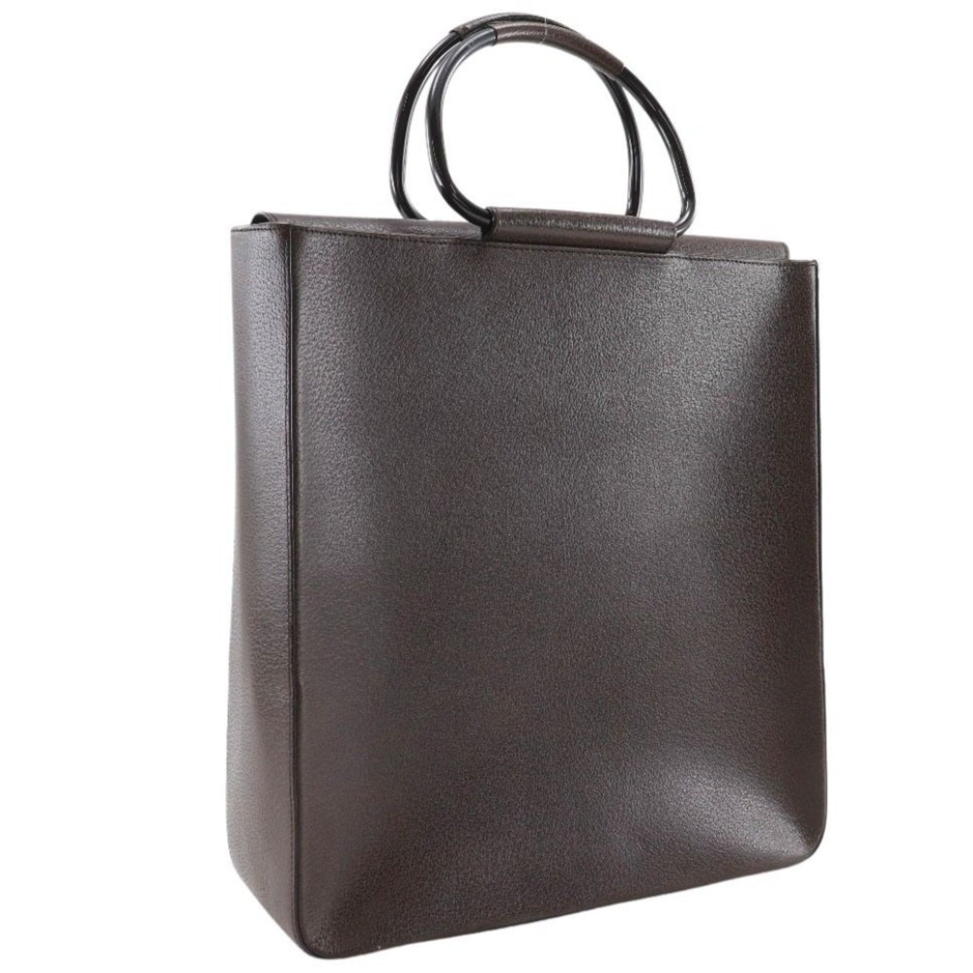 Gucci Brown Leather Handbag (Pre-Owned)