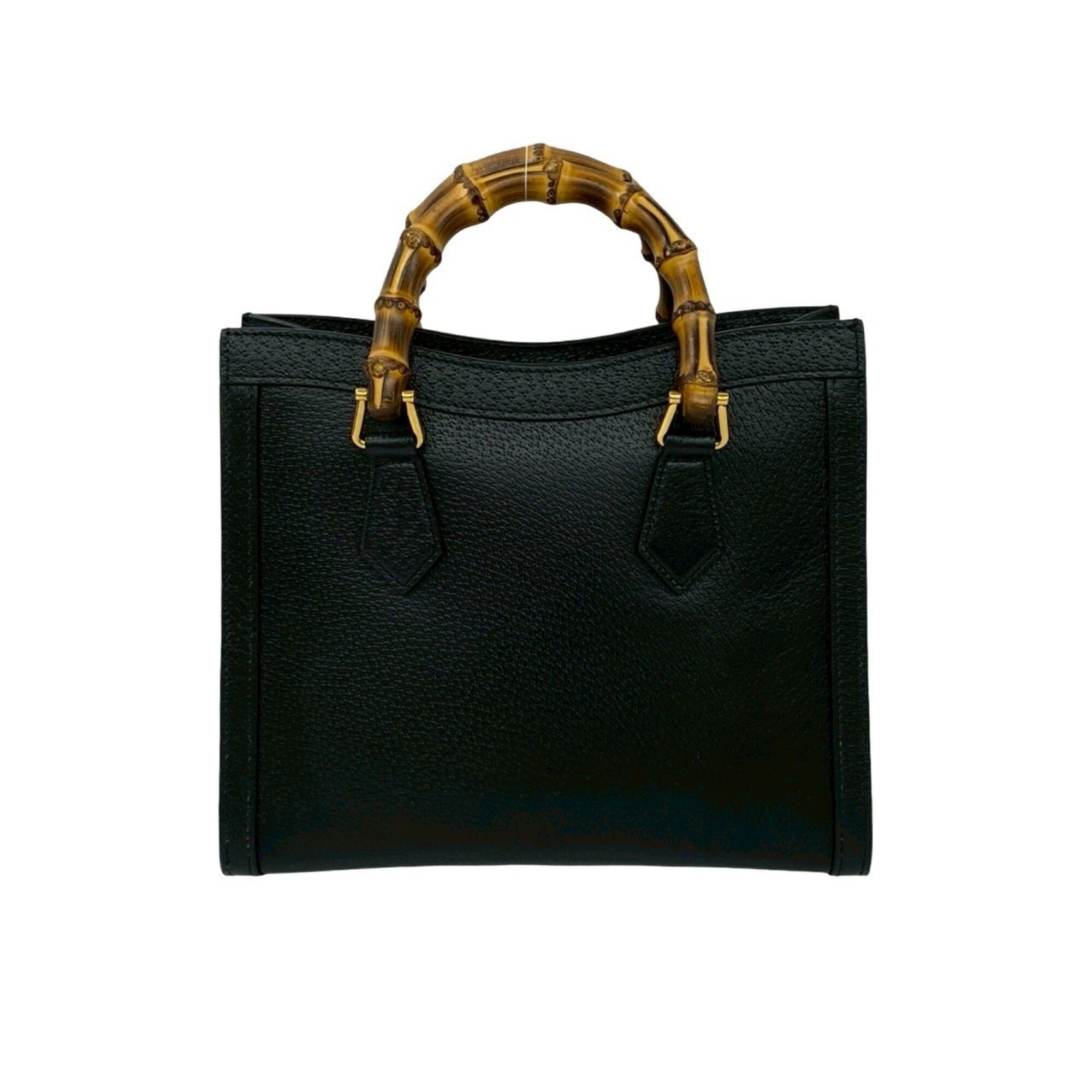 Gucci Black Leather Handbag Shoulder Bag (Pre-Owned)