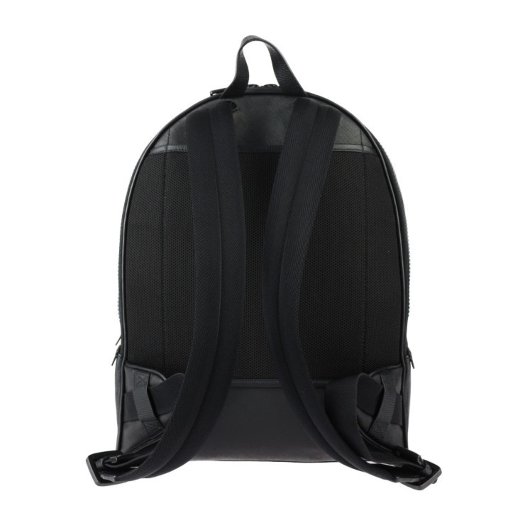 Bally Black Pvc Leather Backpack (Pre-Owned)