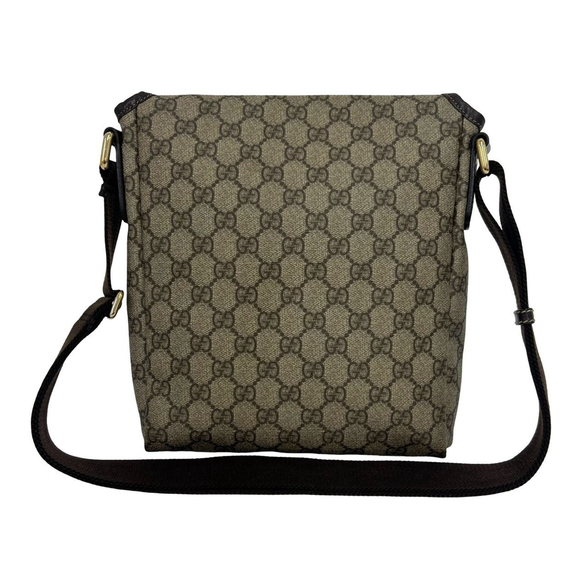 Gucci Brown Leather Pvc Pochette Shoulder Bag (Pre-Owned)