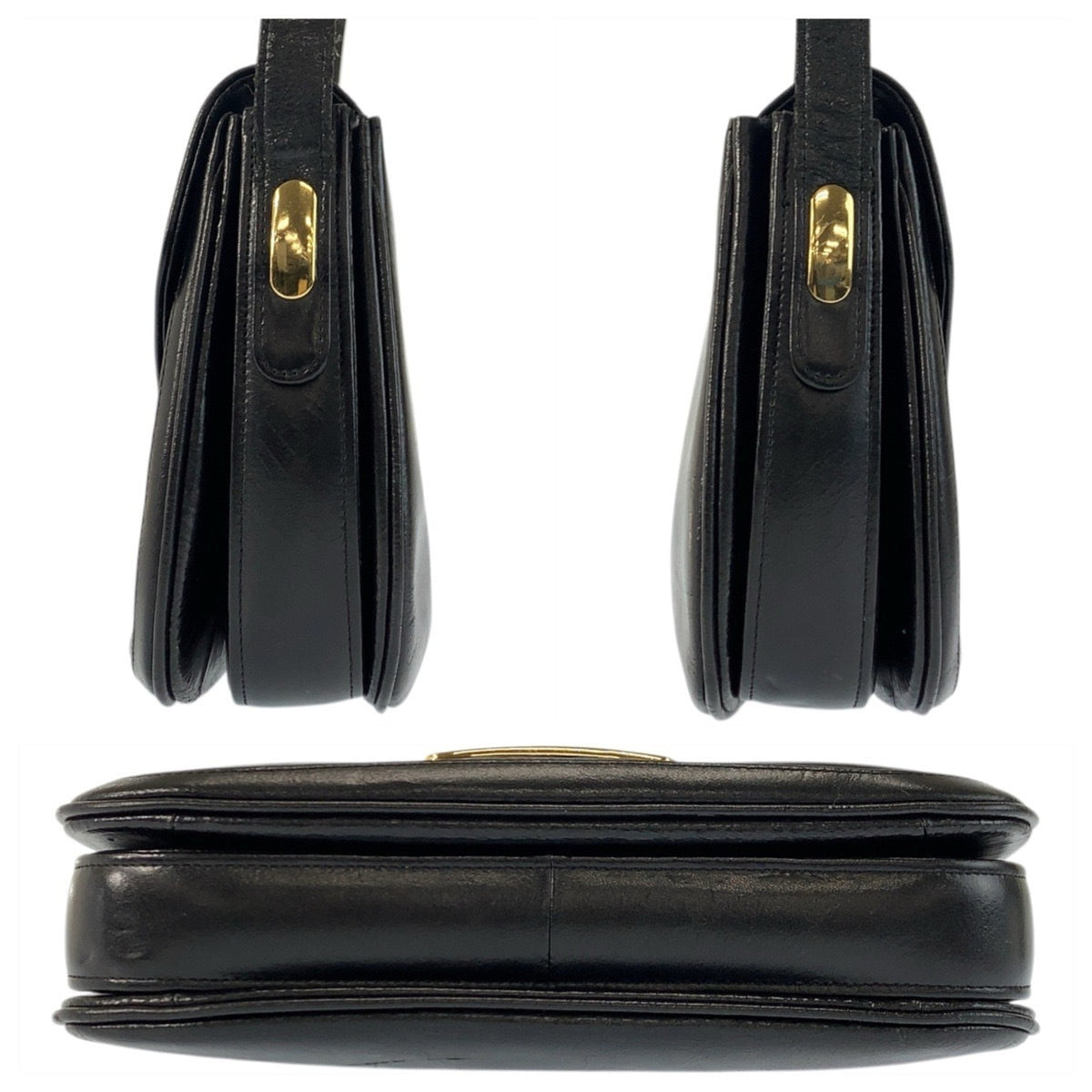 Celine Black Leather Shoulder Bag (Pre-Owned)
