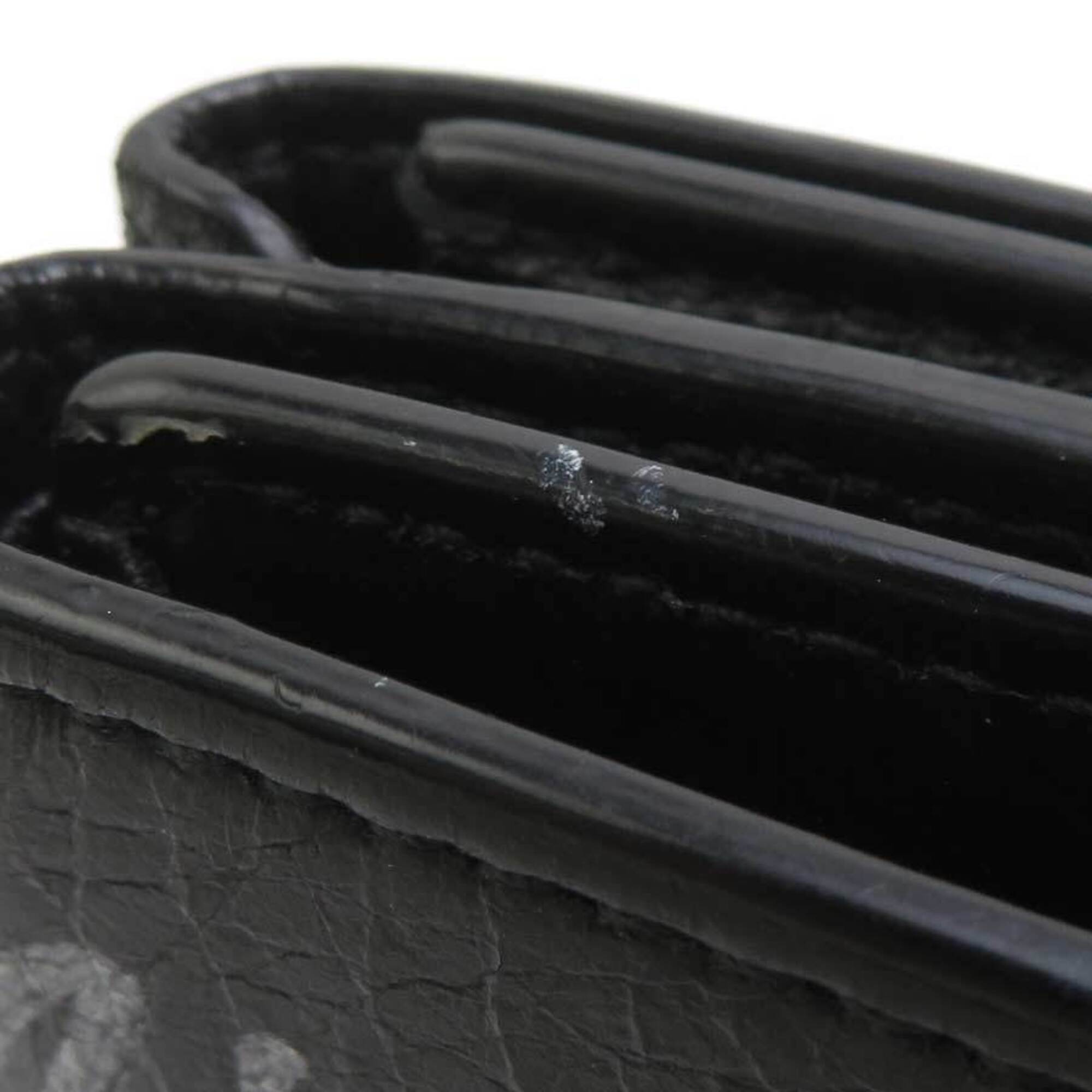 Balenciaga Black Leather Wallet (Tri-Fold) (Pre-Owned)