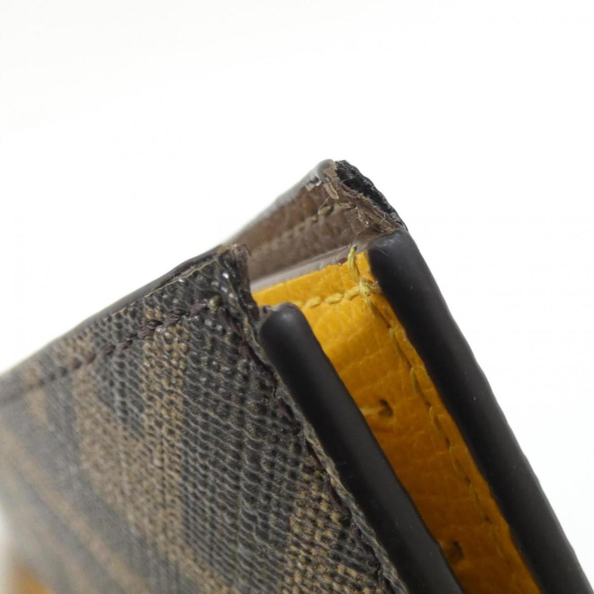 Fendi Brown Coated Canvas Bill Wallet (Bi-Fold) (Pre-Owned)