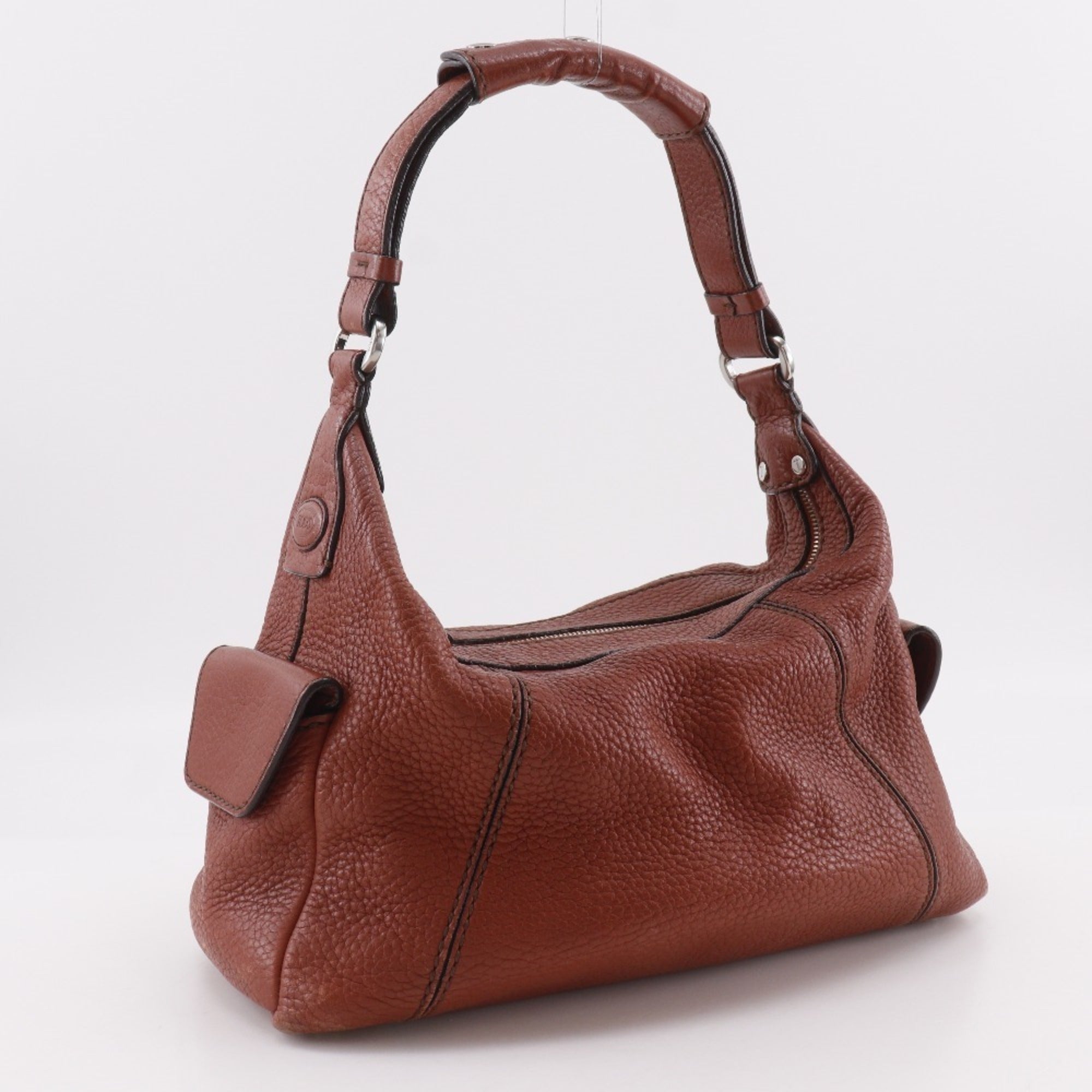 Tod's Brown Leather Shoulder Bag (Pre-Owned)