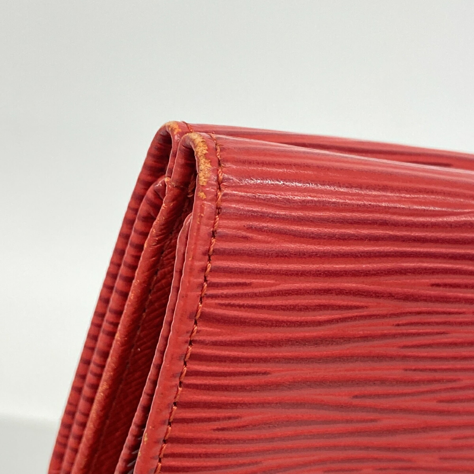 Louis Vuitton Castilian Red Wallet (Tri-Fold) (Pre-Owned)