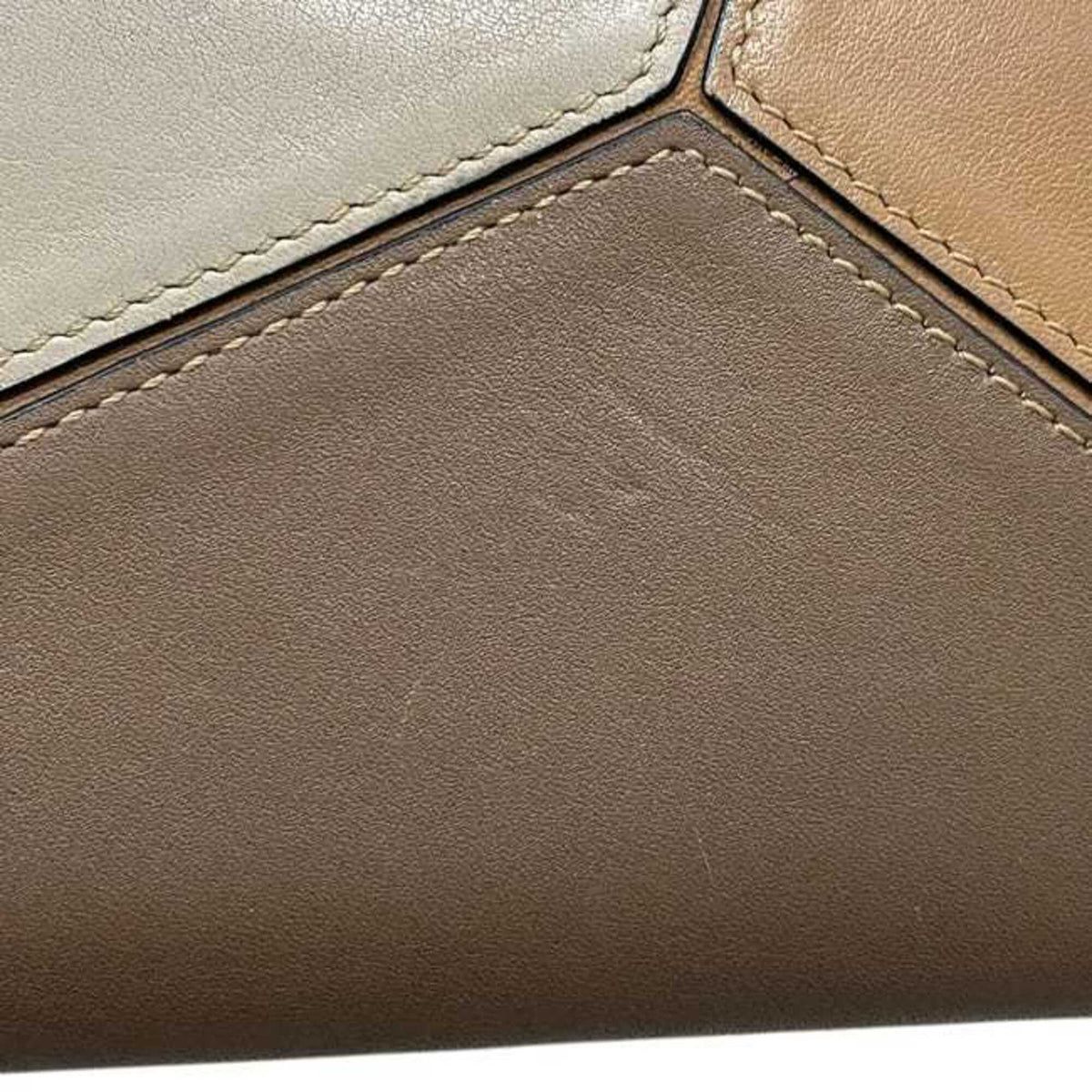 Loewe Brown Leather Long Wallet (Bi-Fold) (Pre-Owned)