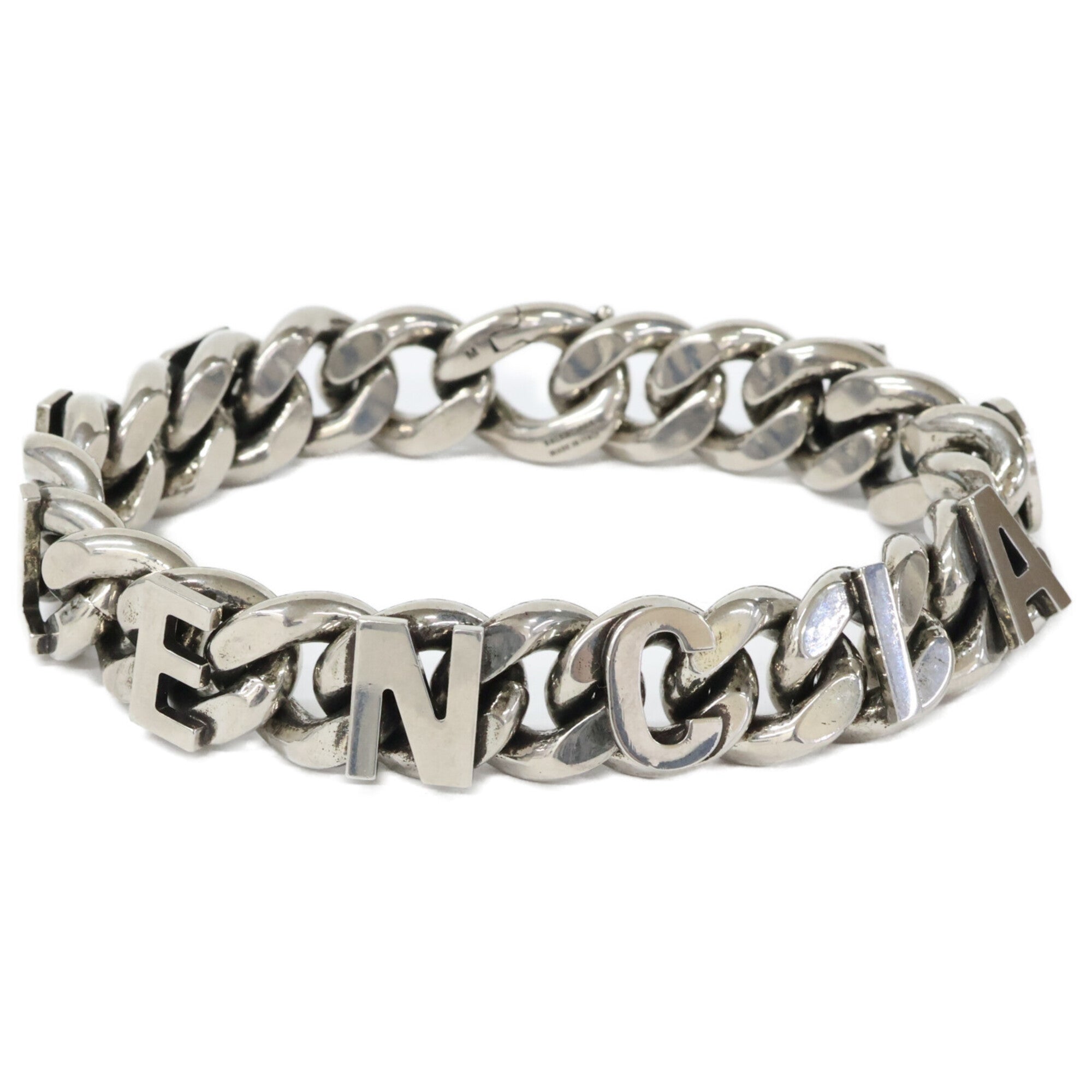 Balenciaga Silver Brass Charm Bracelet (Pre-Owned)